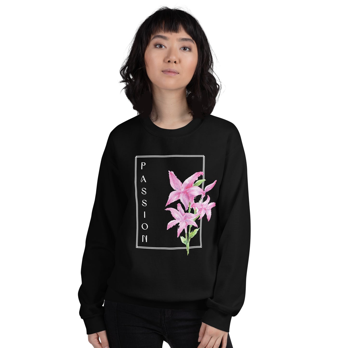 Passion watercolor lily Unisex Sweatshirt