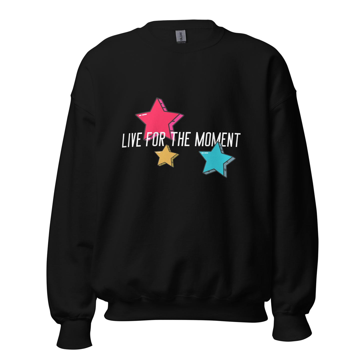 LIVE FOR THE MOMENT pop art stars Unisex Sweatshirt