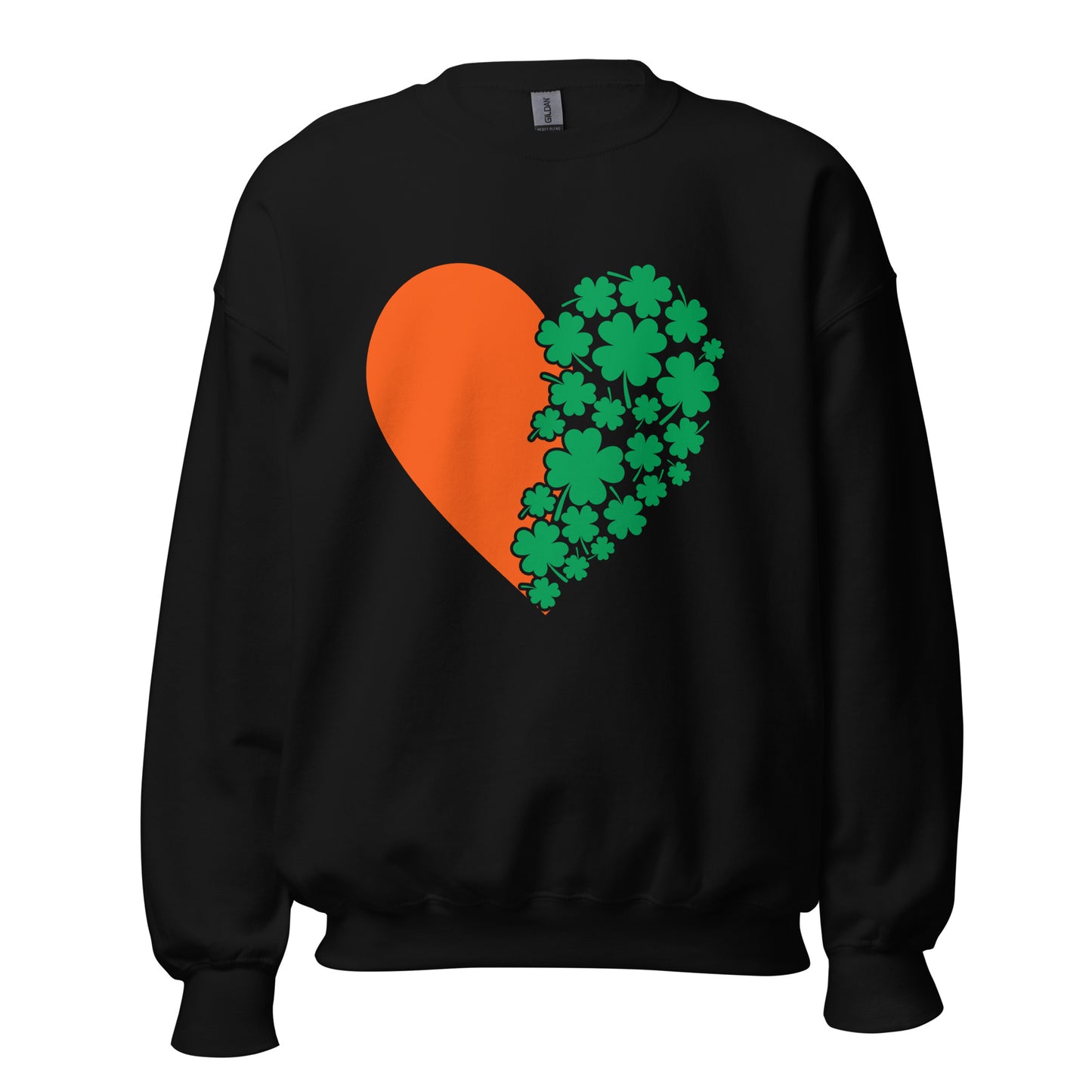 St. Patrick's Day Heart Clovers Unisex Sweatshirt
