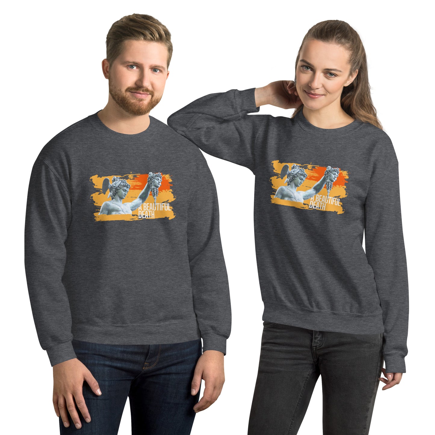 Artwork Painting Beautiful Death Statue Unisex Sweatshirt