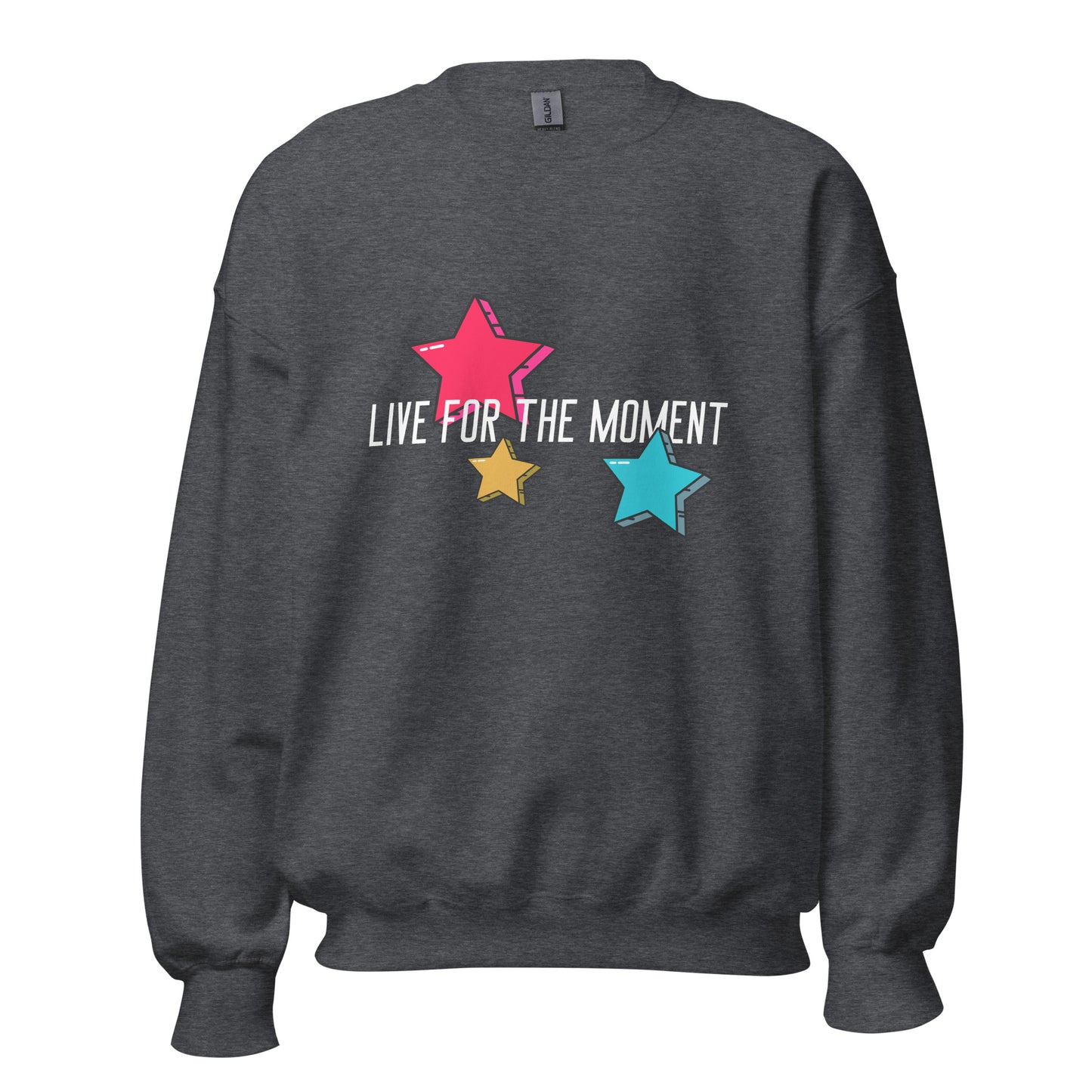 LIVE FOR THE MOMENT pop art stars Unisex Sweatshirt