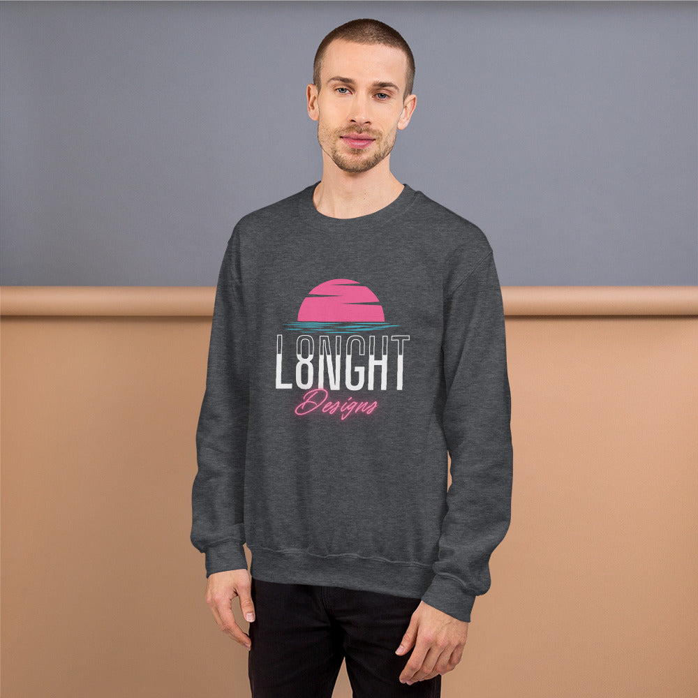 L8NGHT Designs Miami Beach logo Unisex Sweatshirt