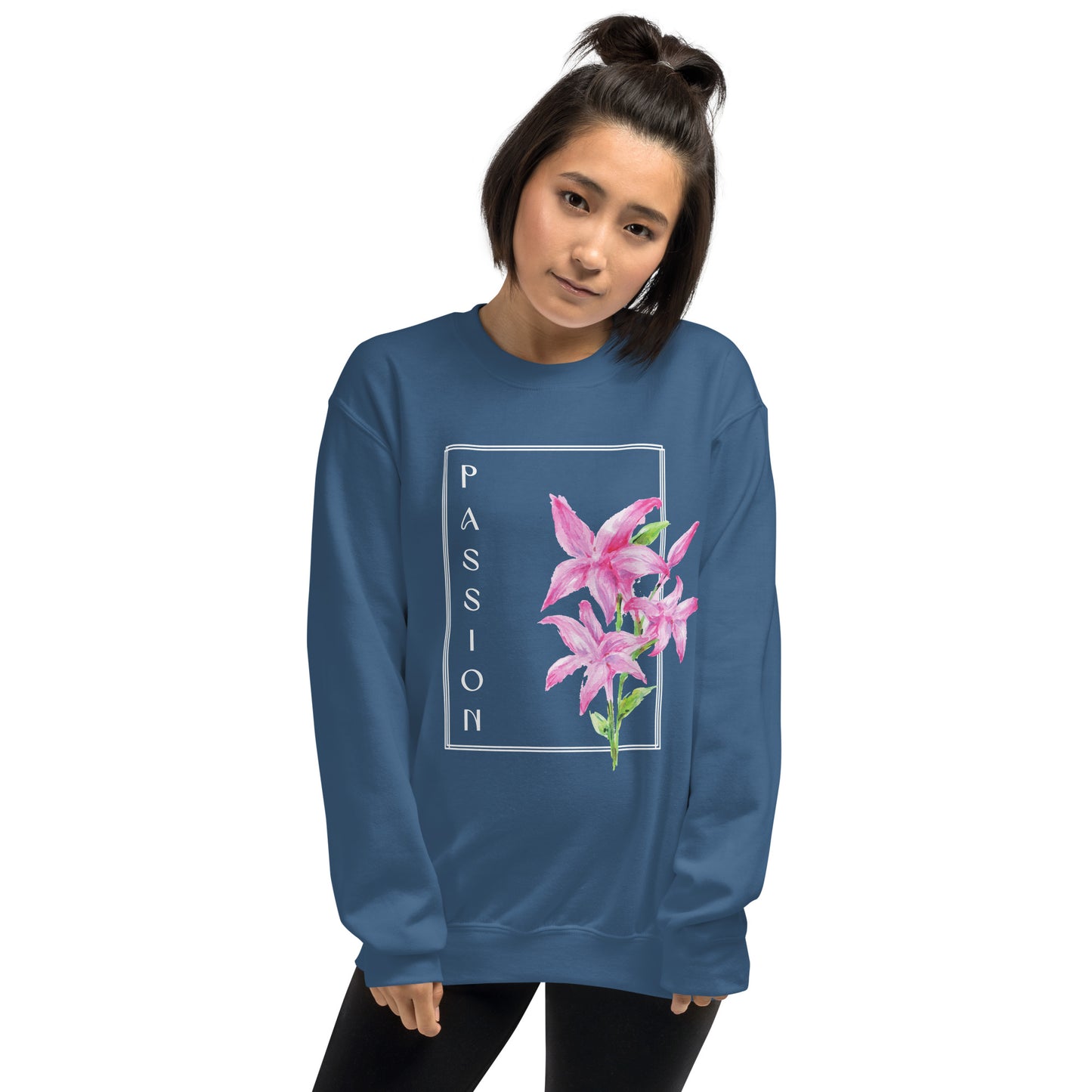 Passion watercolor lily Unisex Sweatshirt