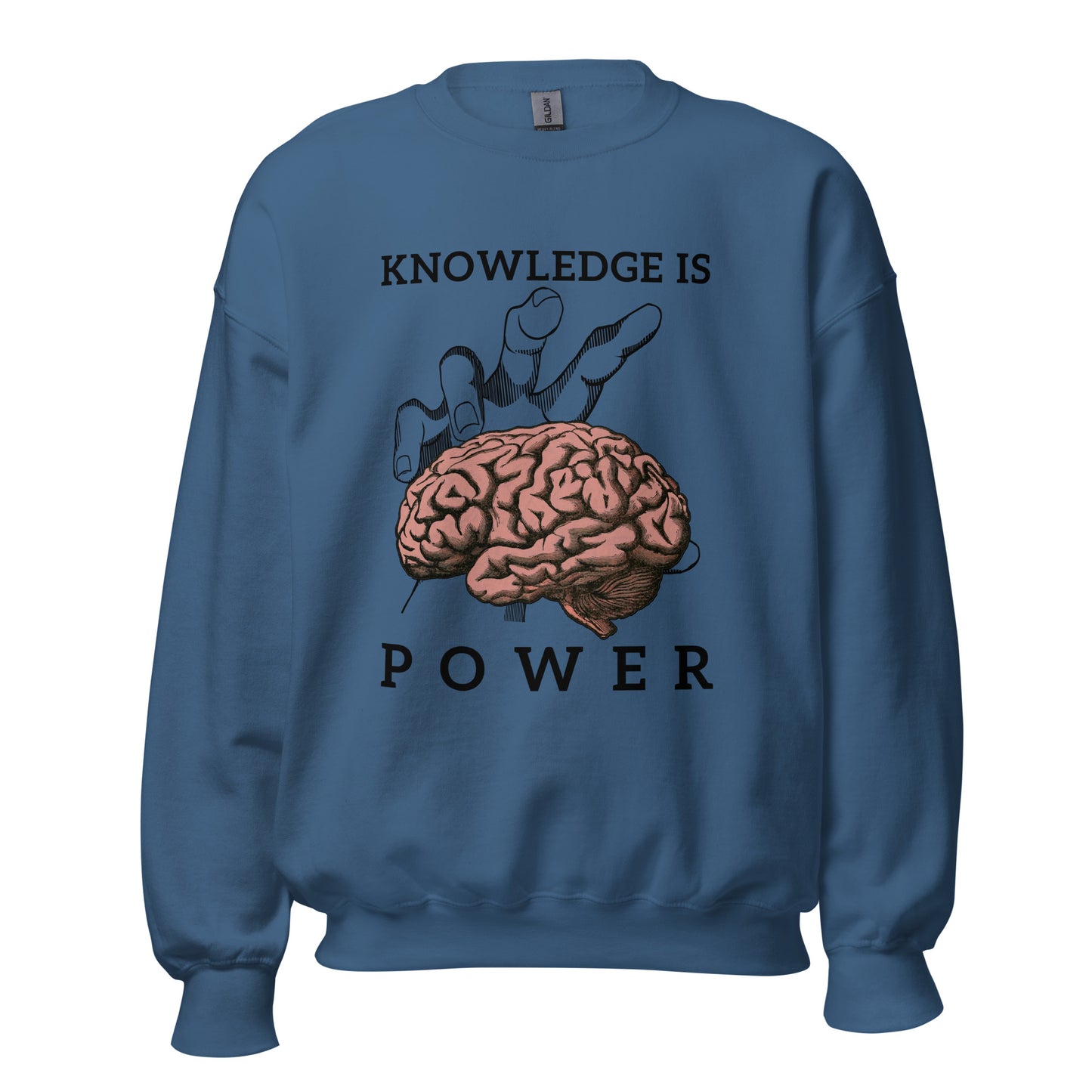 Knowledge is POWER. Brain power. Unisex Sweatshirt