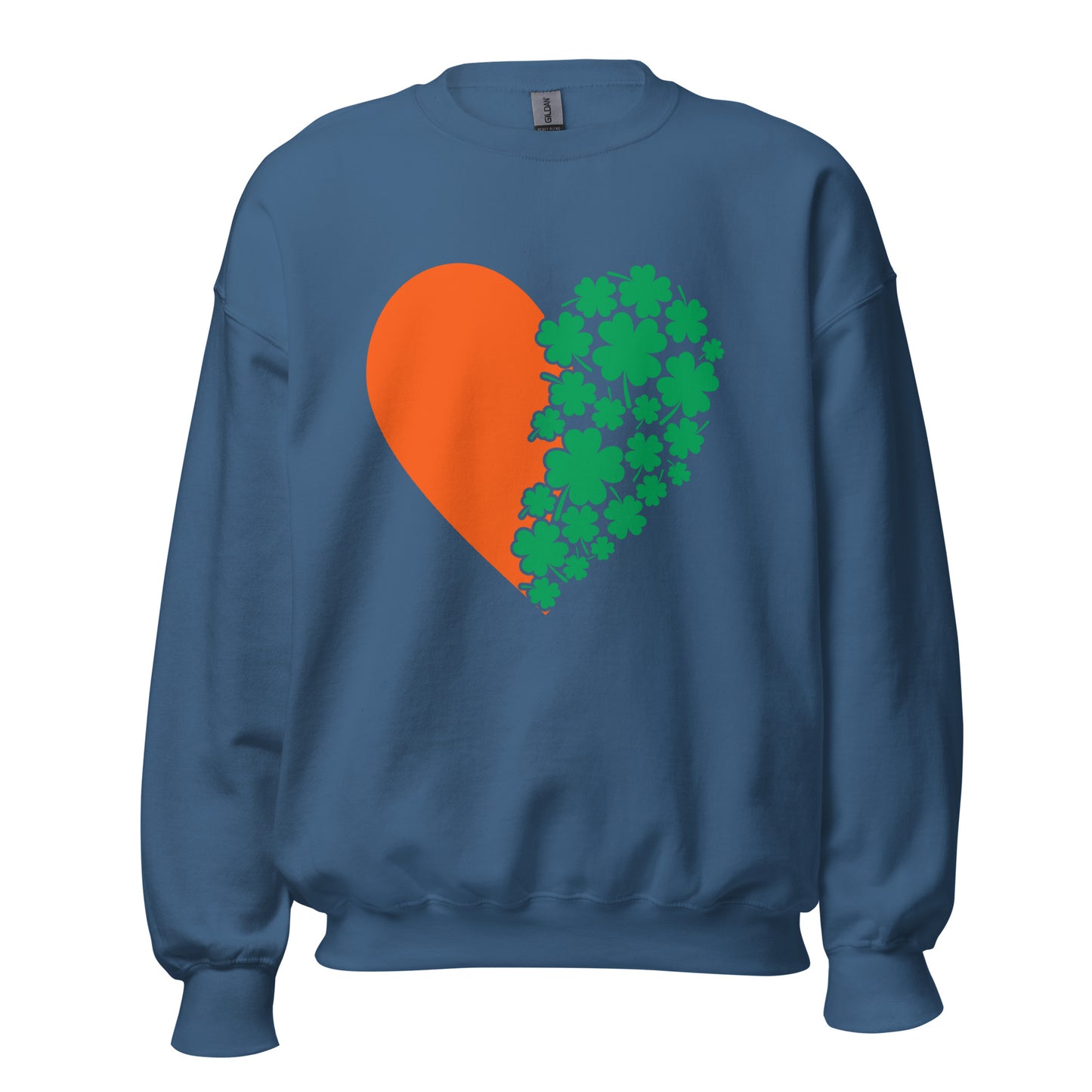 St. Patrick's Day Heart Clovers Unisex Sweatshirt