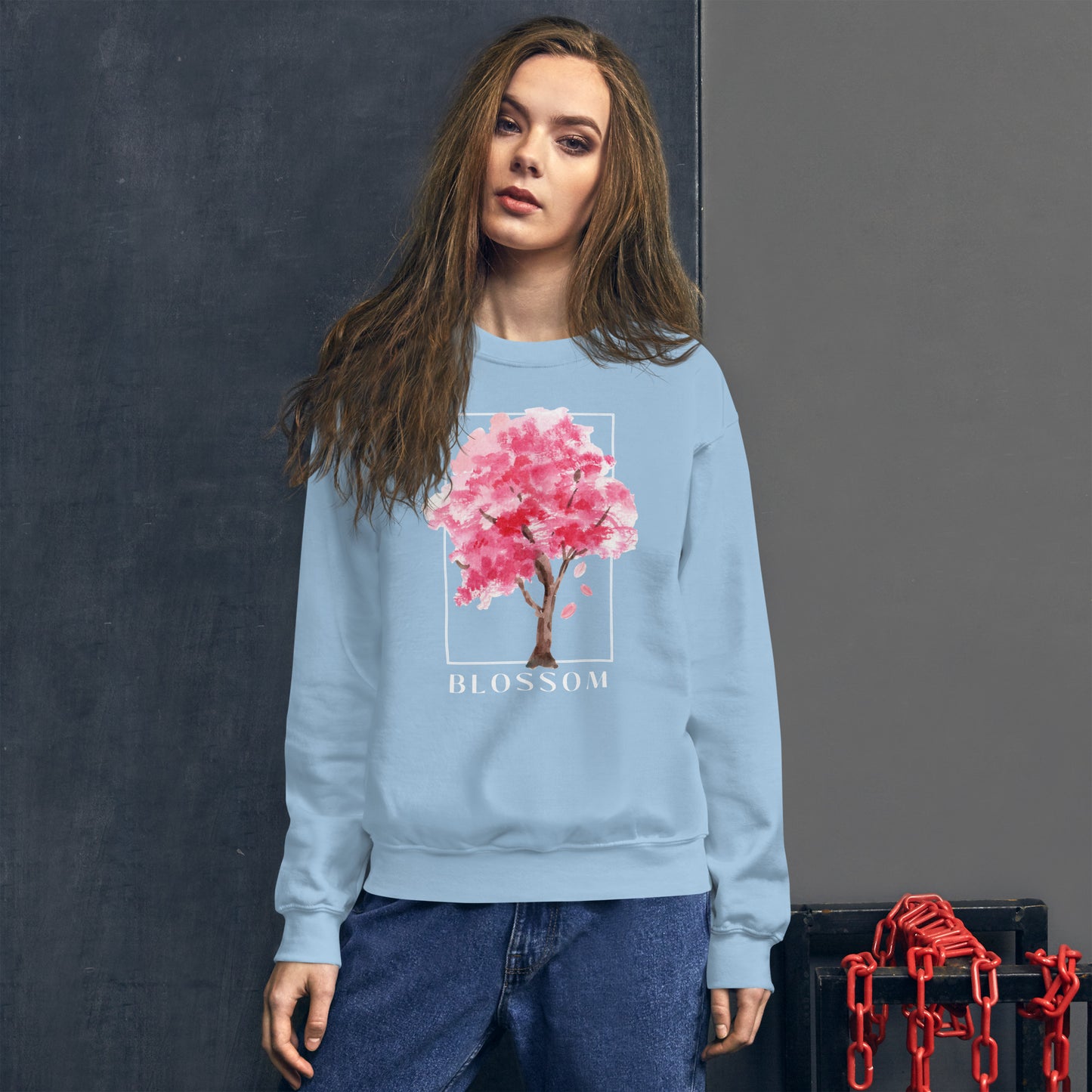 Blossom watercolor tree Unisex Sweatshirt