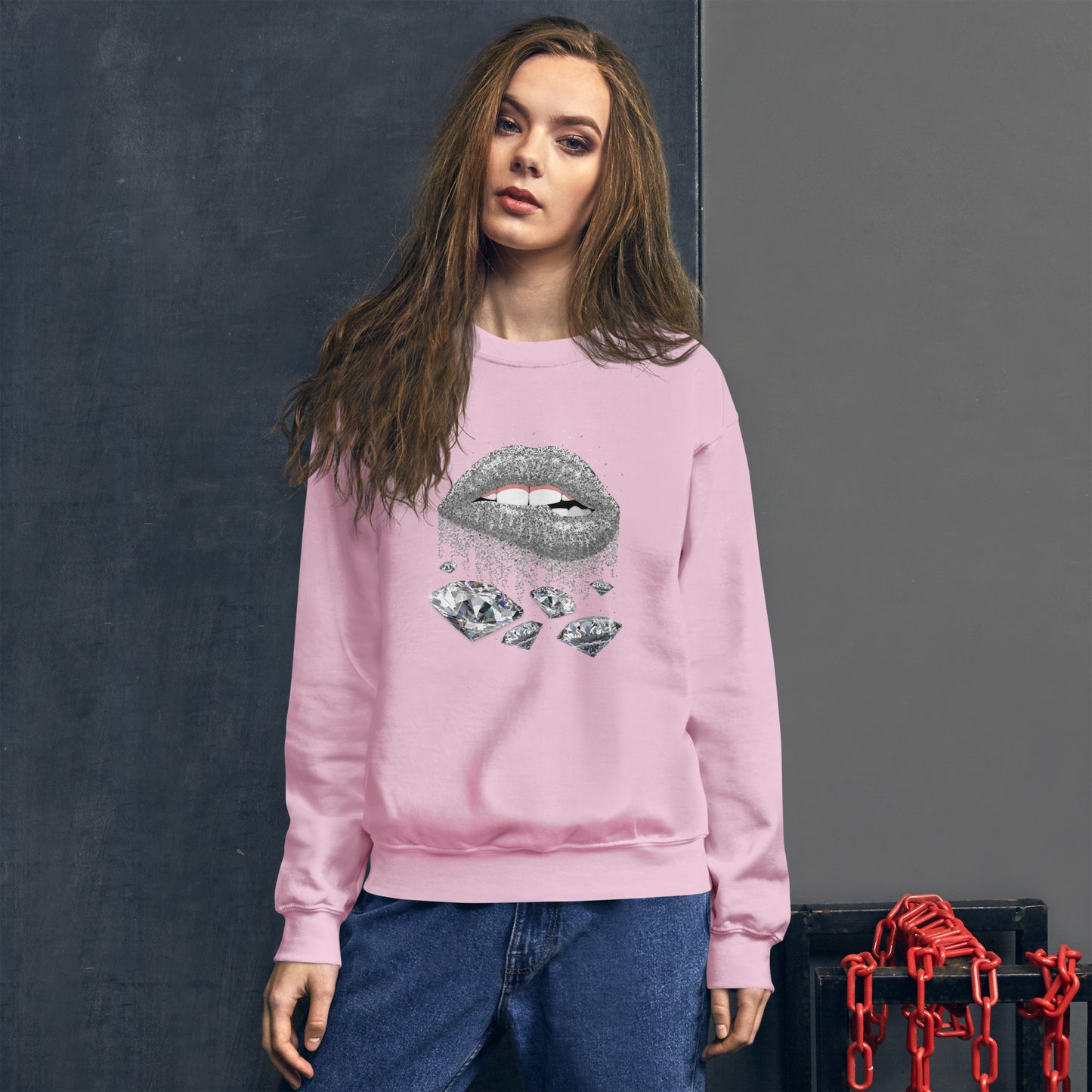 Diamond Lips Unisex Sweatshirt