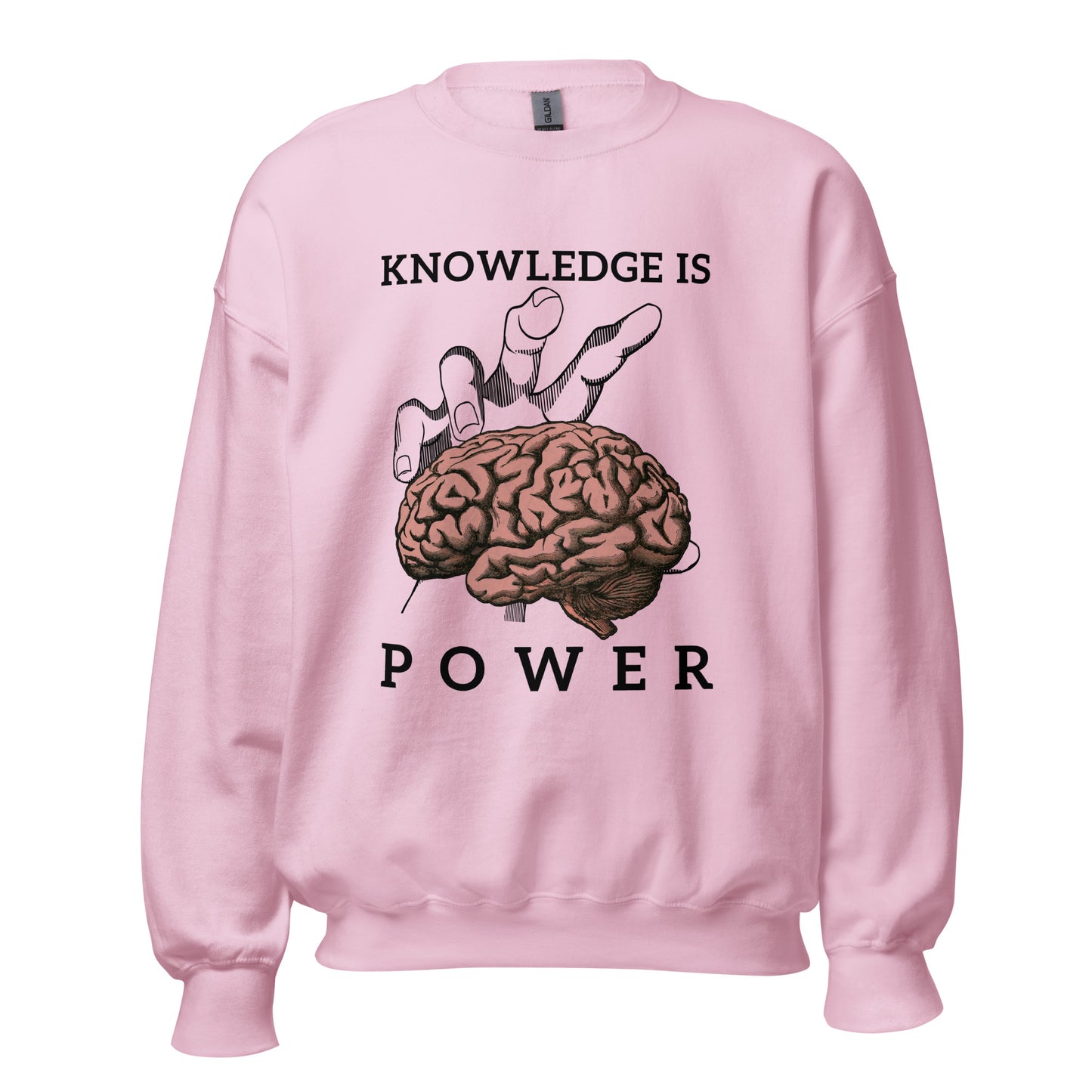 Knowledge is POWER. Brain power. Unisex Sweatshirt