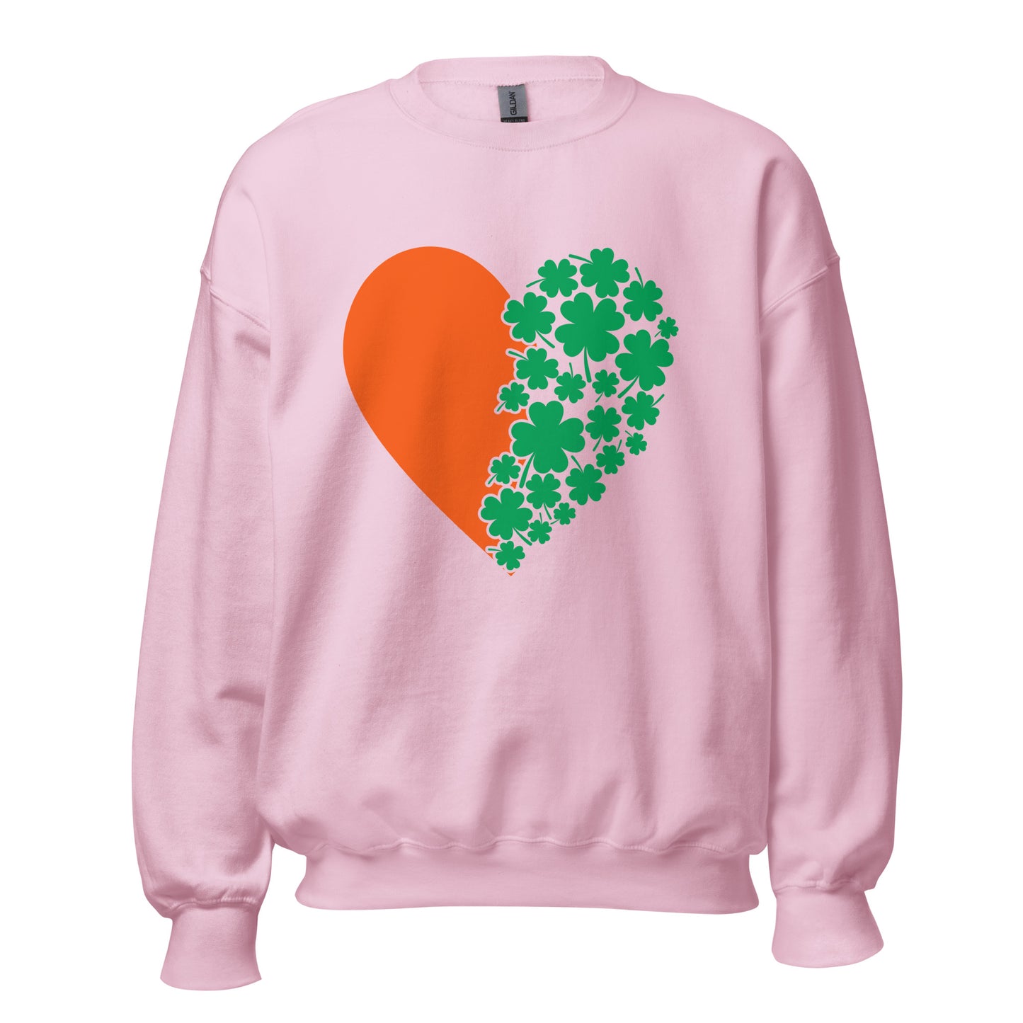 St. Patrick's Day Heart Clovers Unisex Sweatshirt