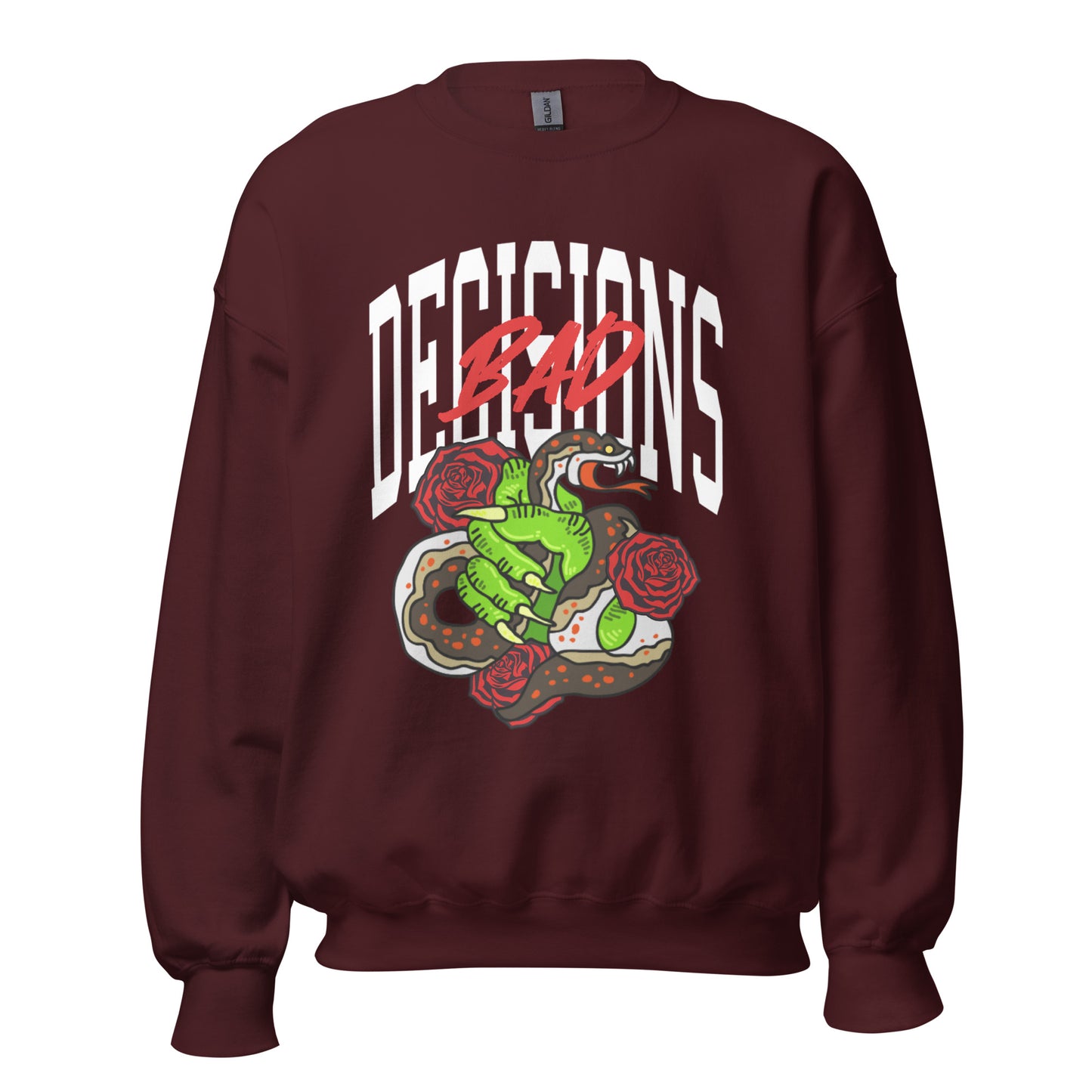 BAD Decisions traditional tattoo Unisex Sweatshirt