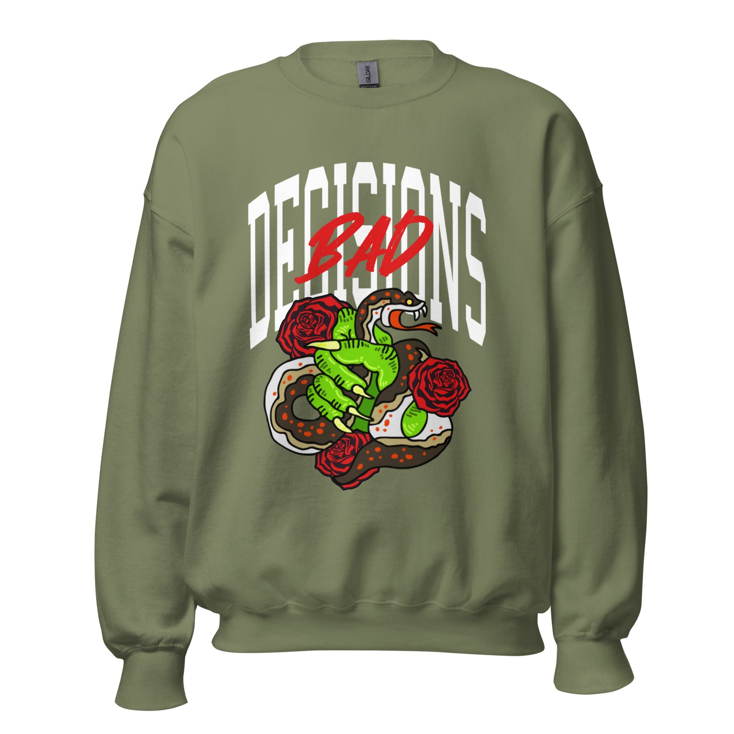BAD Decisions traditional tattoo Unisex Sweatshirt