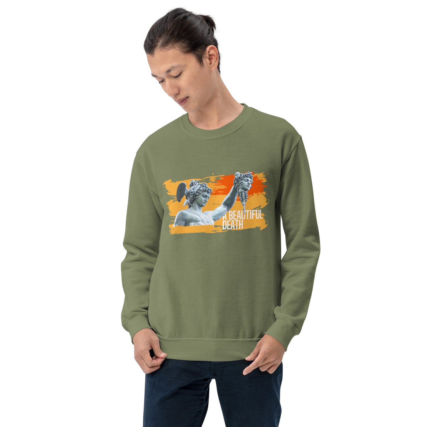Artwork Painting Beautiful Death Statue Unisex Sweatshirt