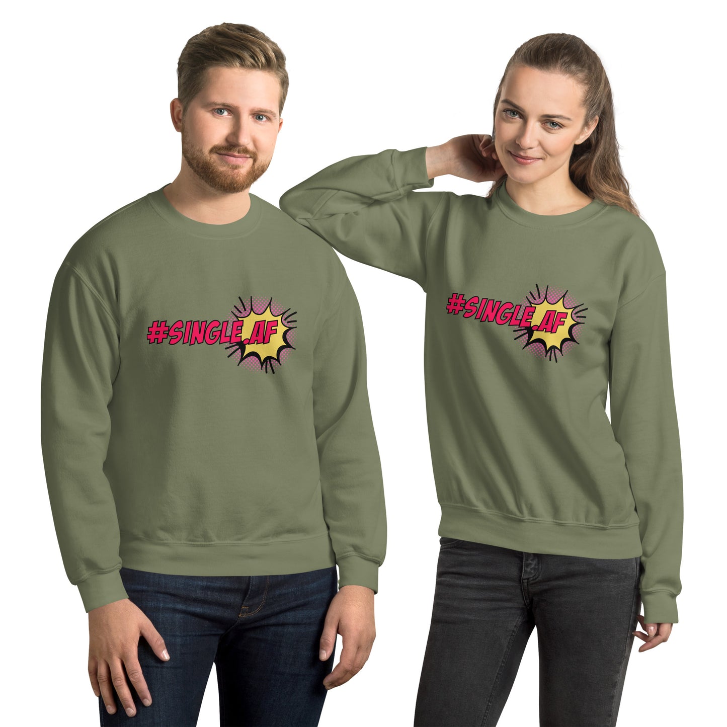 Single AF pop art Unisex Sweatshirt