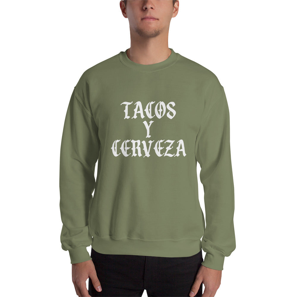Tacos Y Cerveza Unisex Sweatshirt
