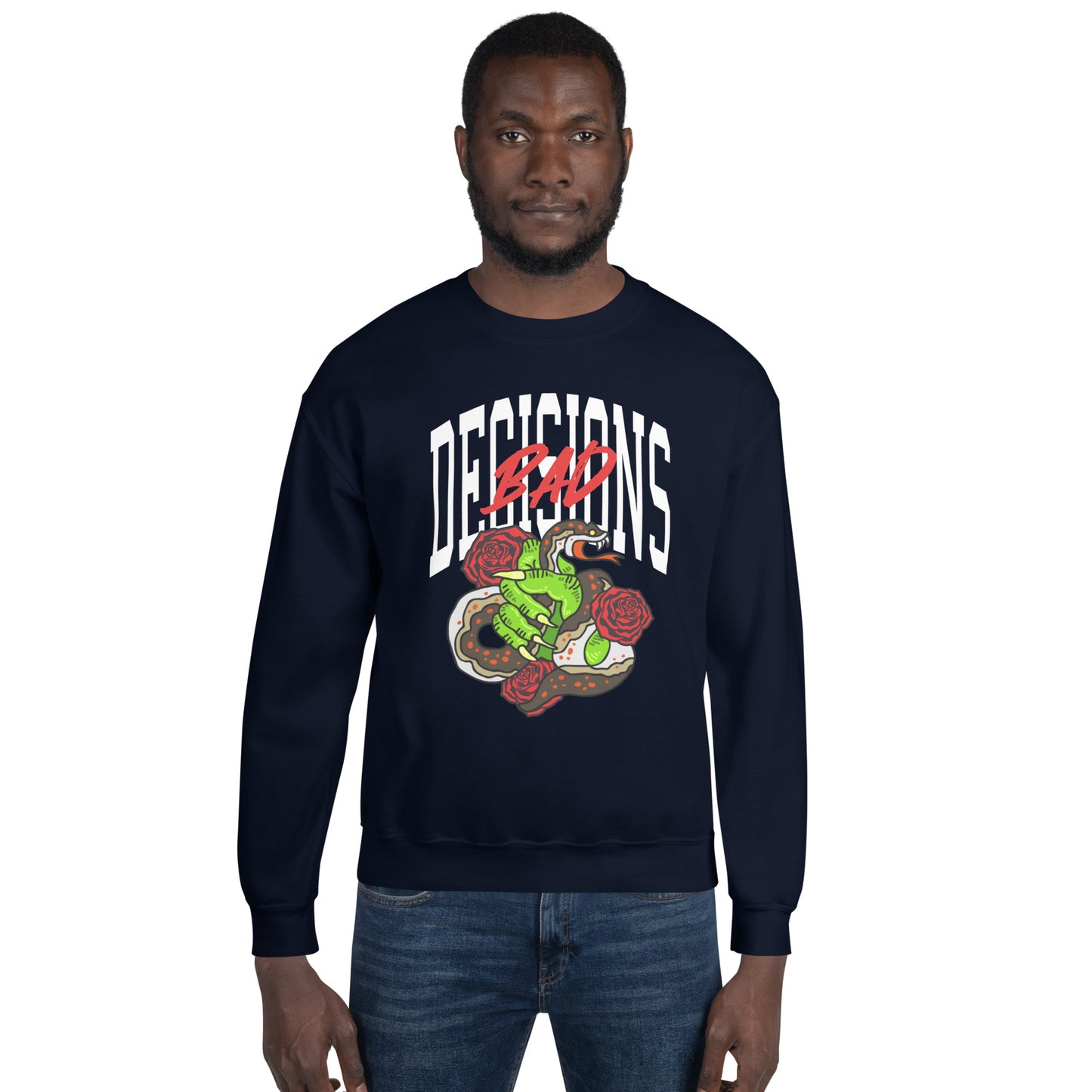 BAD Decisions traditional tattoo Unisex Sweatshirt