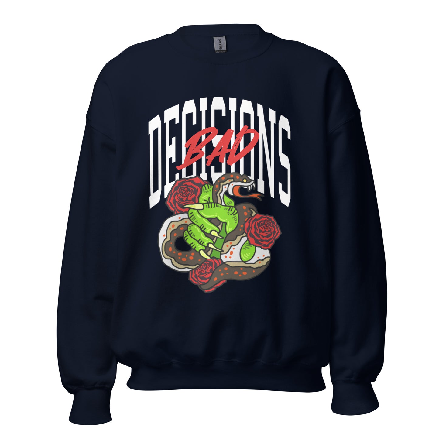 BAD Decisions traditional tattoo Unisex Sweatshirt
