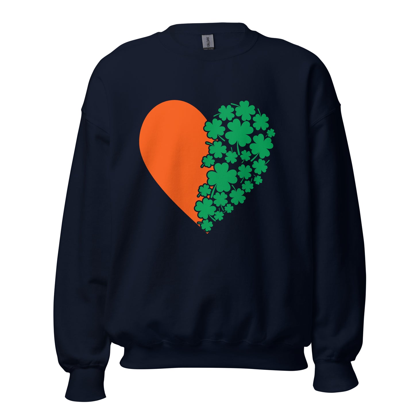 St. Patrick's Day Heart Clovers Unisex Sweatshirt