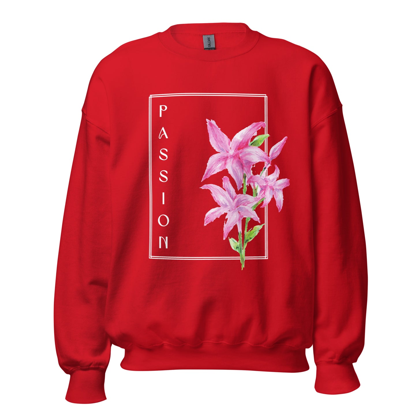Passion watercolor lily Unisex Sweatshirt