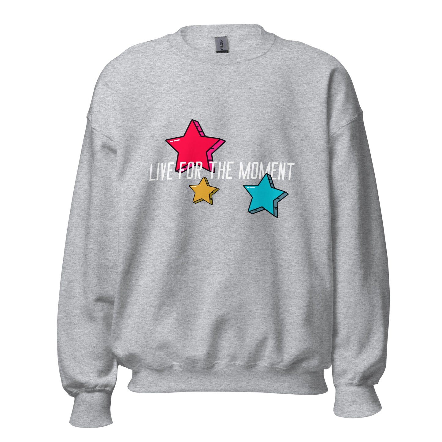 LIVE FOR THE MOMENT pop art stars Unisex Sweatshirt