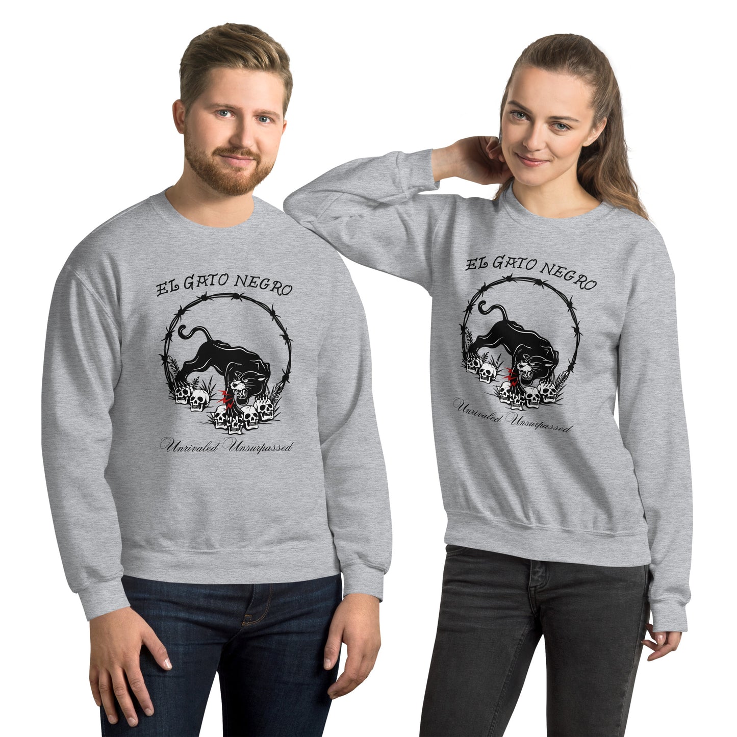 El Gato Negro - Unrivaled Unsurpassed Unisex Sweatshirt