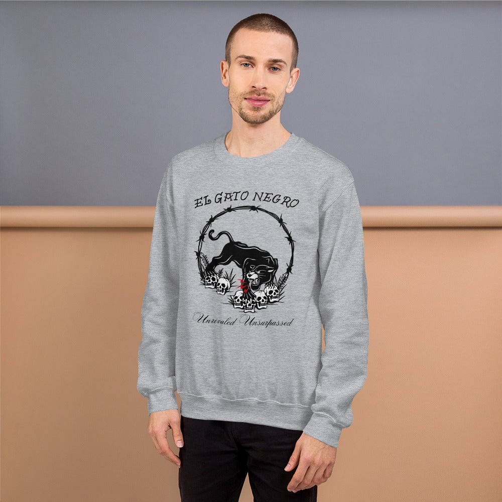 El Gato Negro - Unrivaled Unsurpassed Unisex Sweatshirt