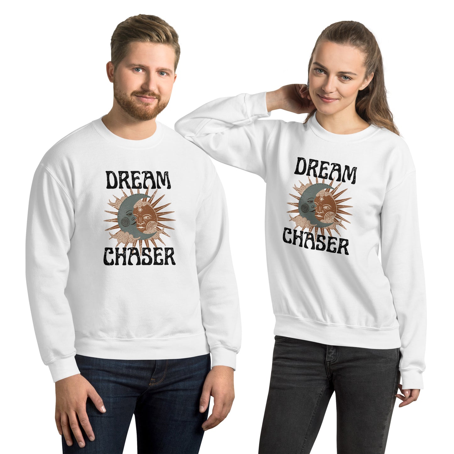 Dream Chaser sun moon Unisex Sweatshirt