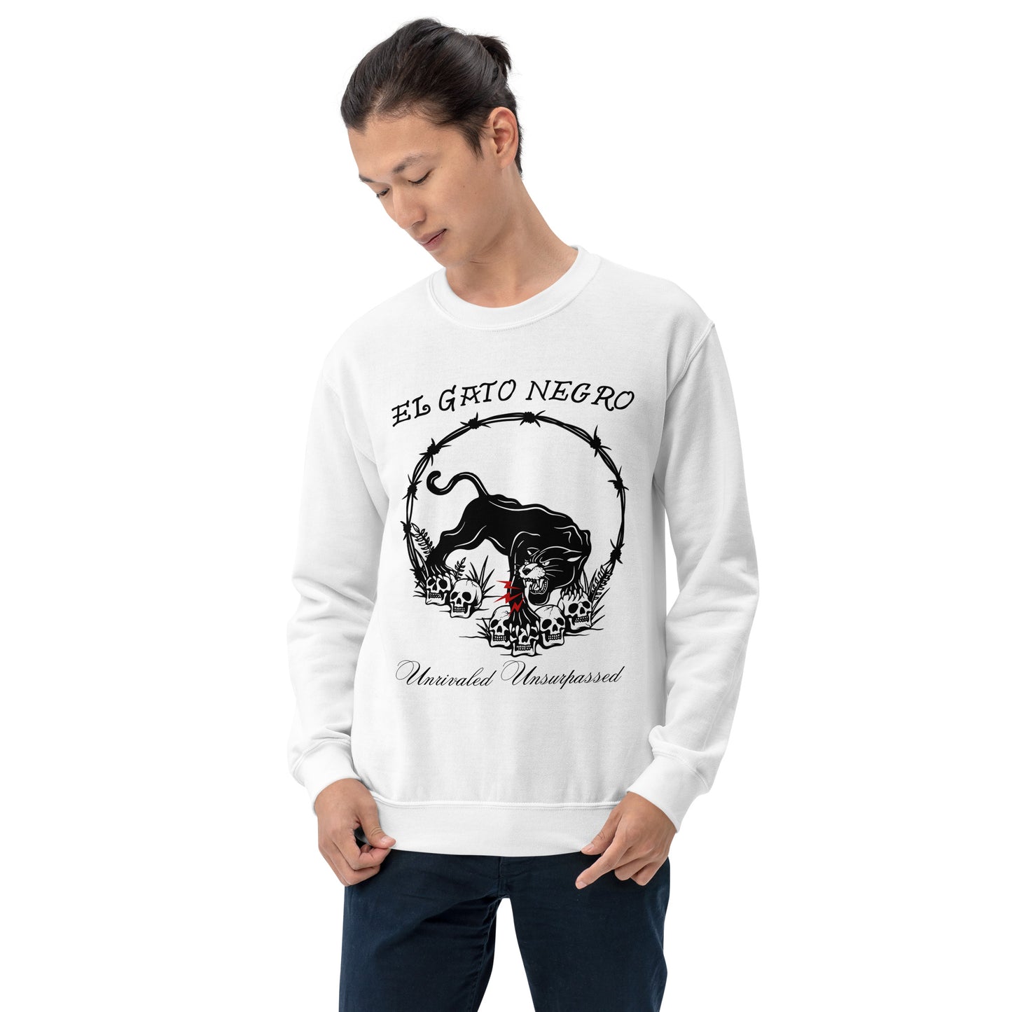El Gato Negro - Unrivaled Unsurpassed Unisex Sweatshirt