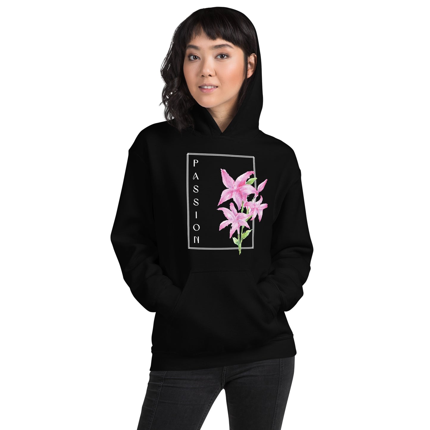 Passion watercolor lily Unisex Hoodie