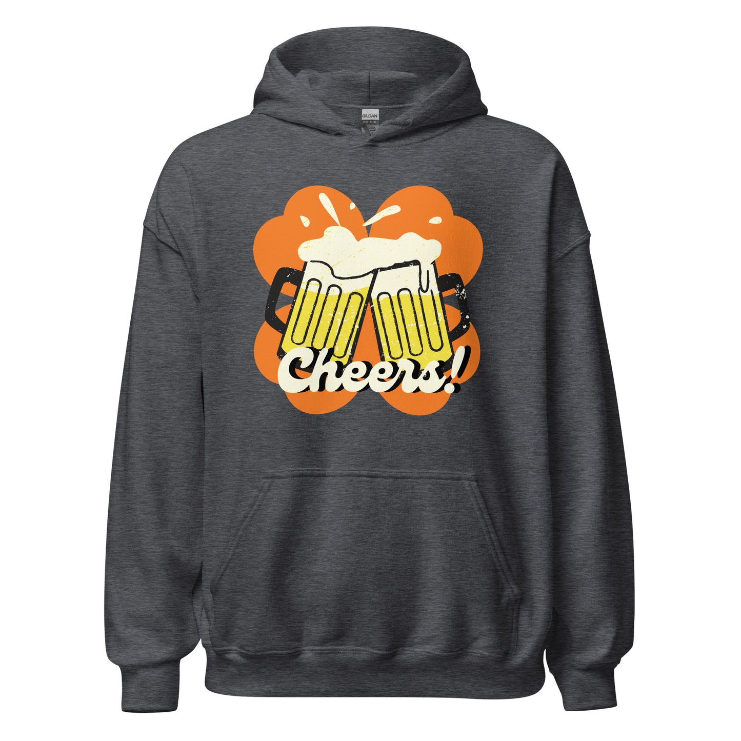 Beer Cheers Lucky Clover Unisex Hoodie