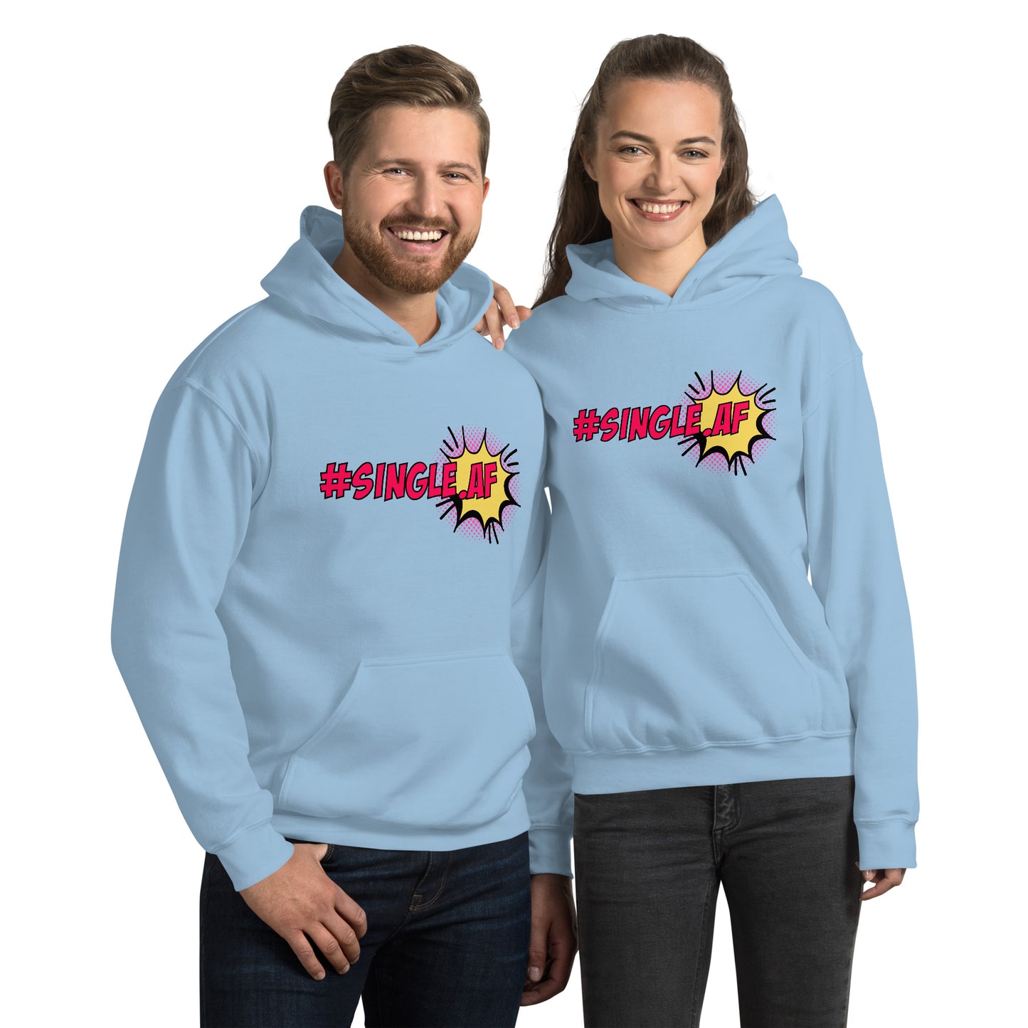 Single AF pop art Unisex Hoodie
