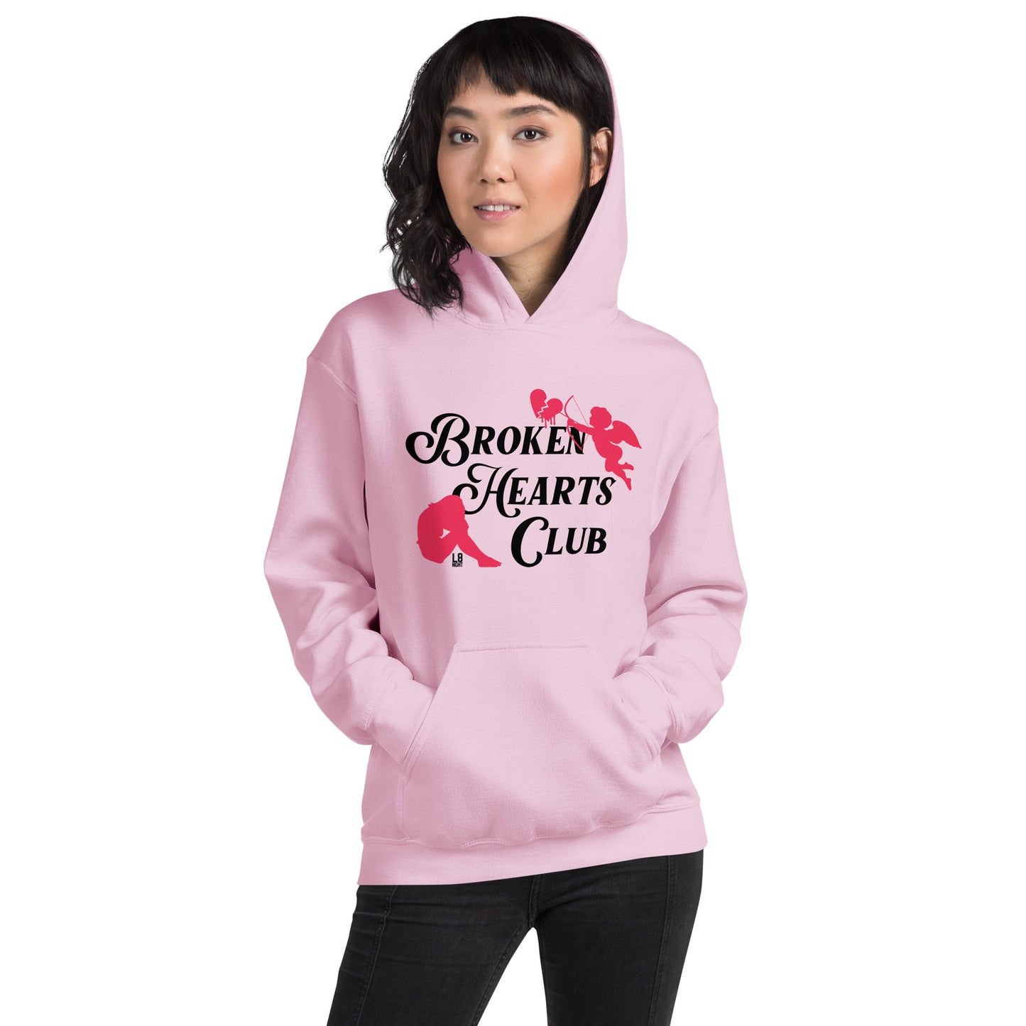 Cupid's Broken Hearts Club Unisex Hoodie
