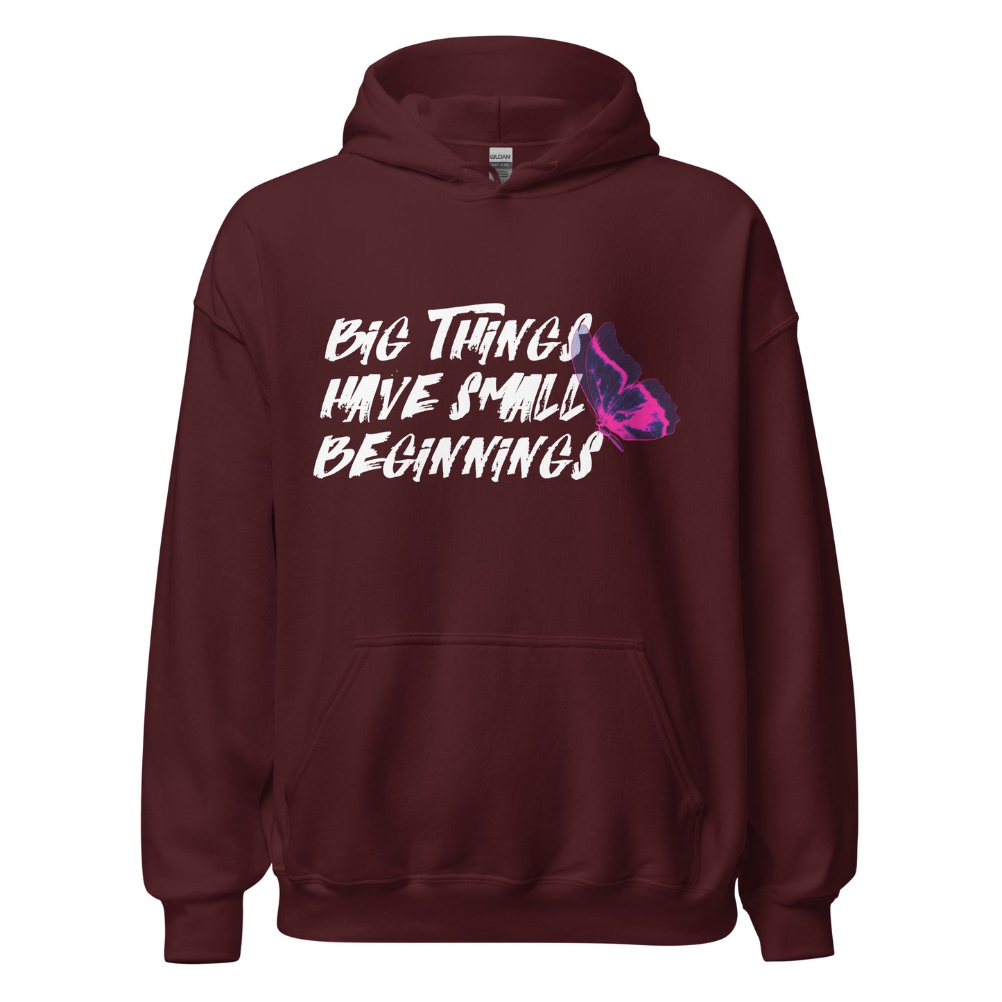 BIG Things Have Small Beginnings ButterflyUnisex Hoodie