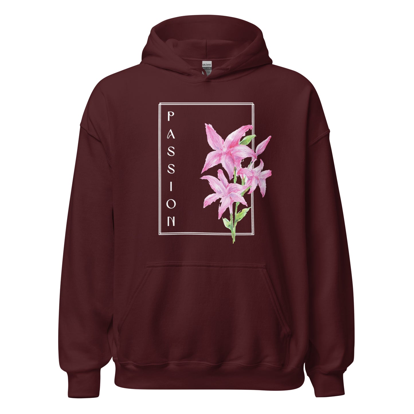 Passion watercolor lily Unisex Hoodie