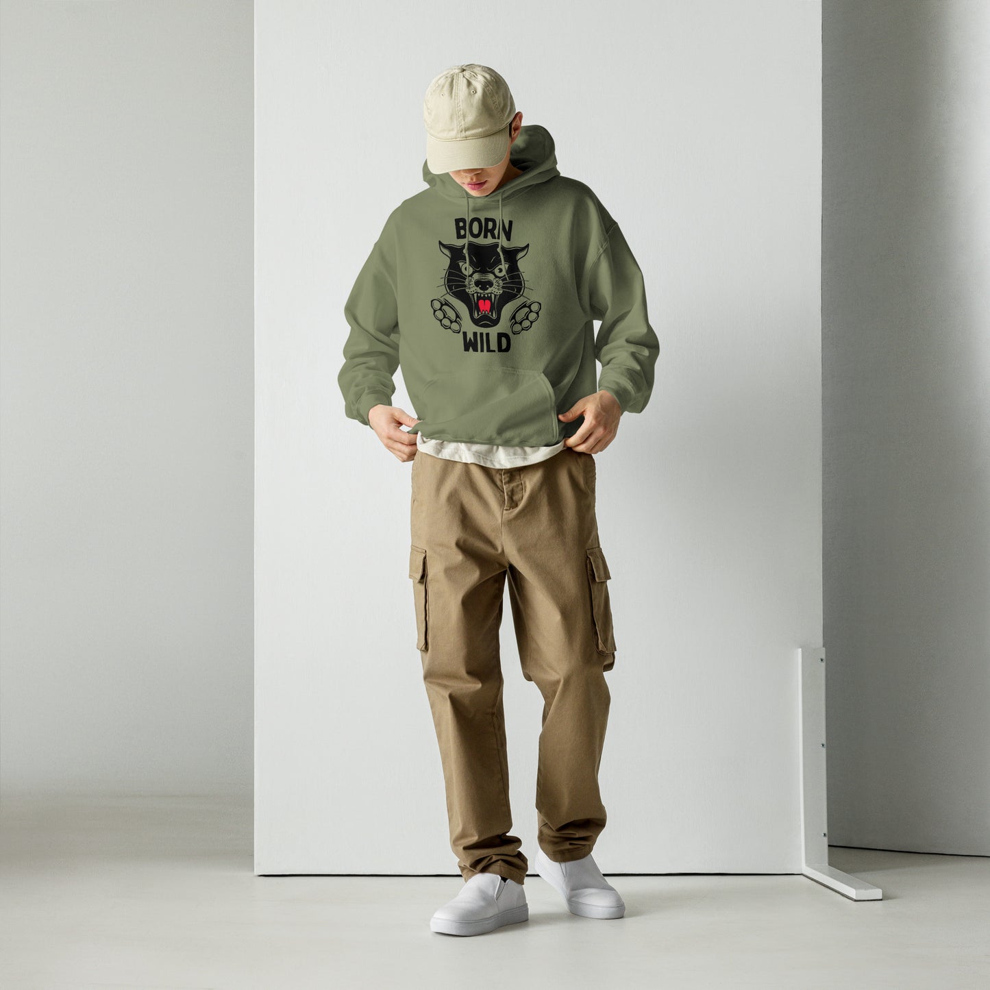 Born Wild - Traditional Panther Unisex Hoodie