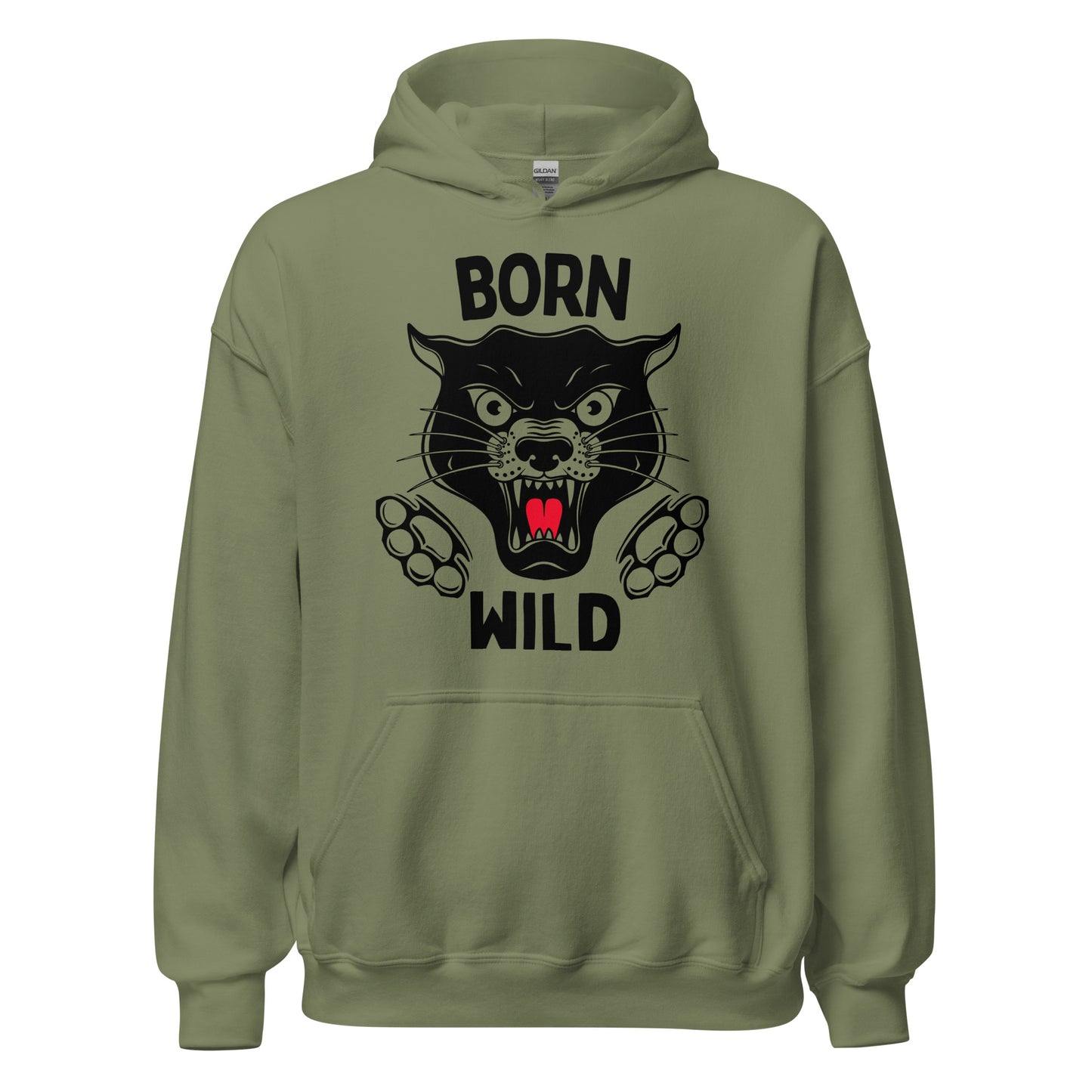 Born Wild - Traditional Panther Unisex Hoodie