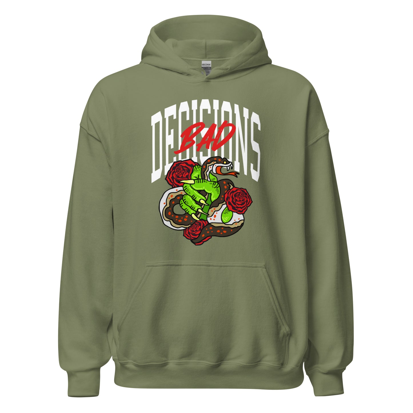 BAD Decisions traditional tattoo Unisex Hoodie