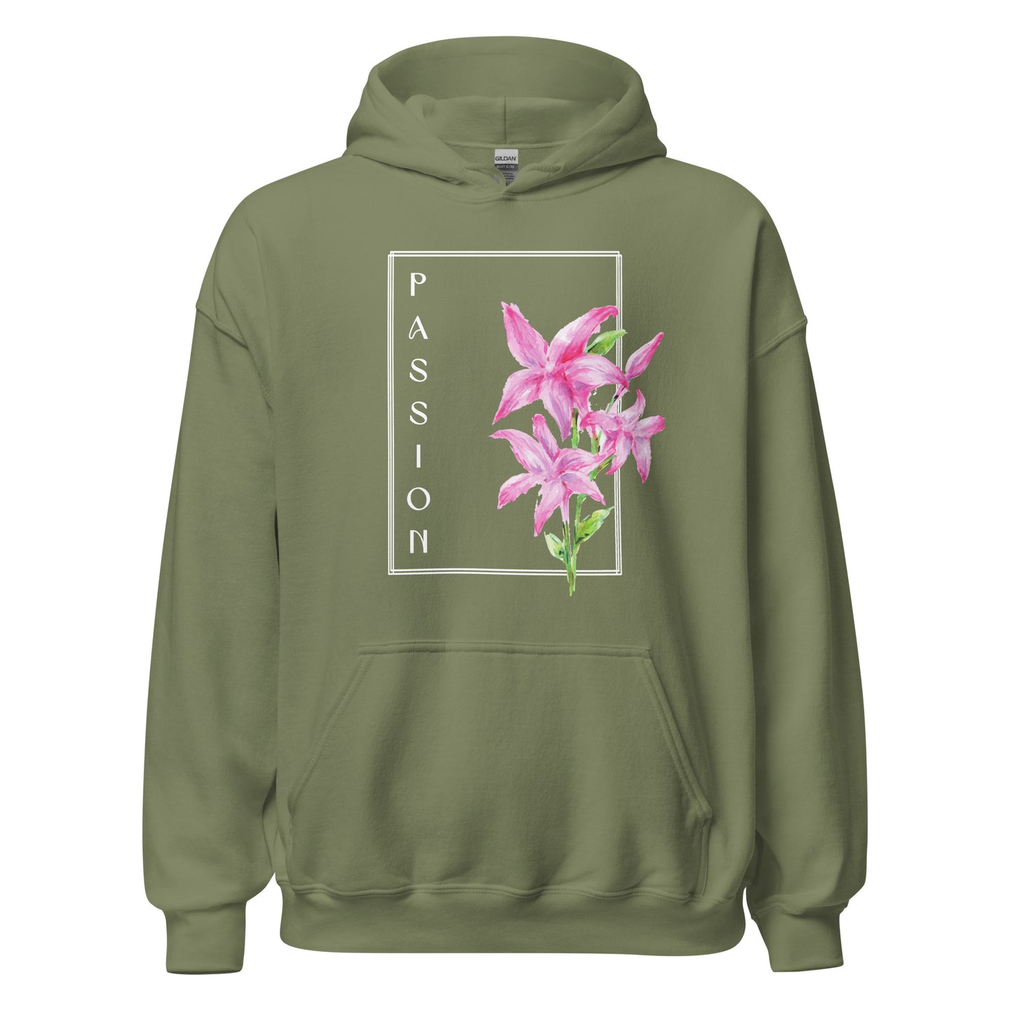 Passion watercolor lily Unisex Hoodie