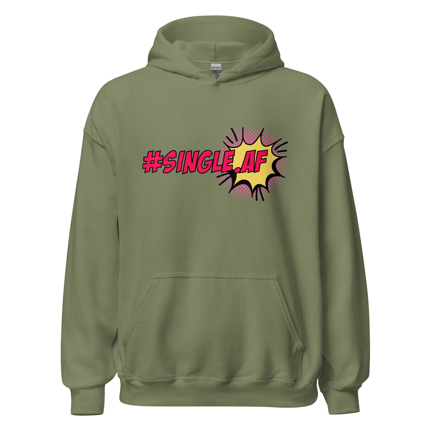 Single AF pop art Unisex Hoodie