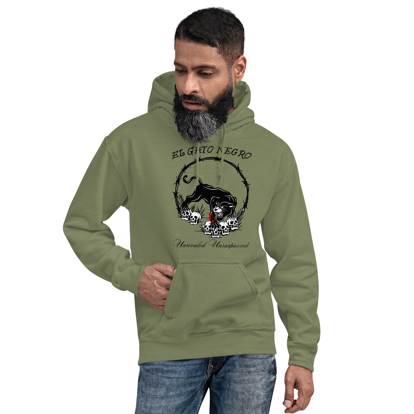 El Gato Negro - Unrivaled Unsurpassed Unisex Hoodie