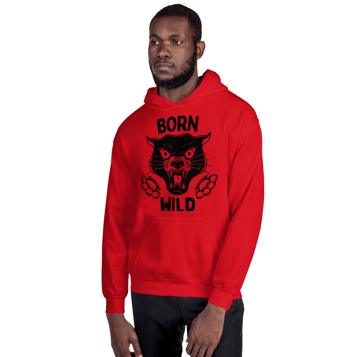 Born Wild - Traditional Panther Unisex Hoodie