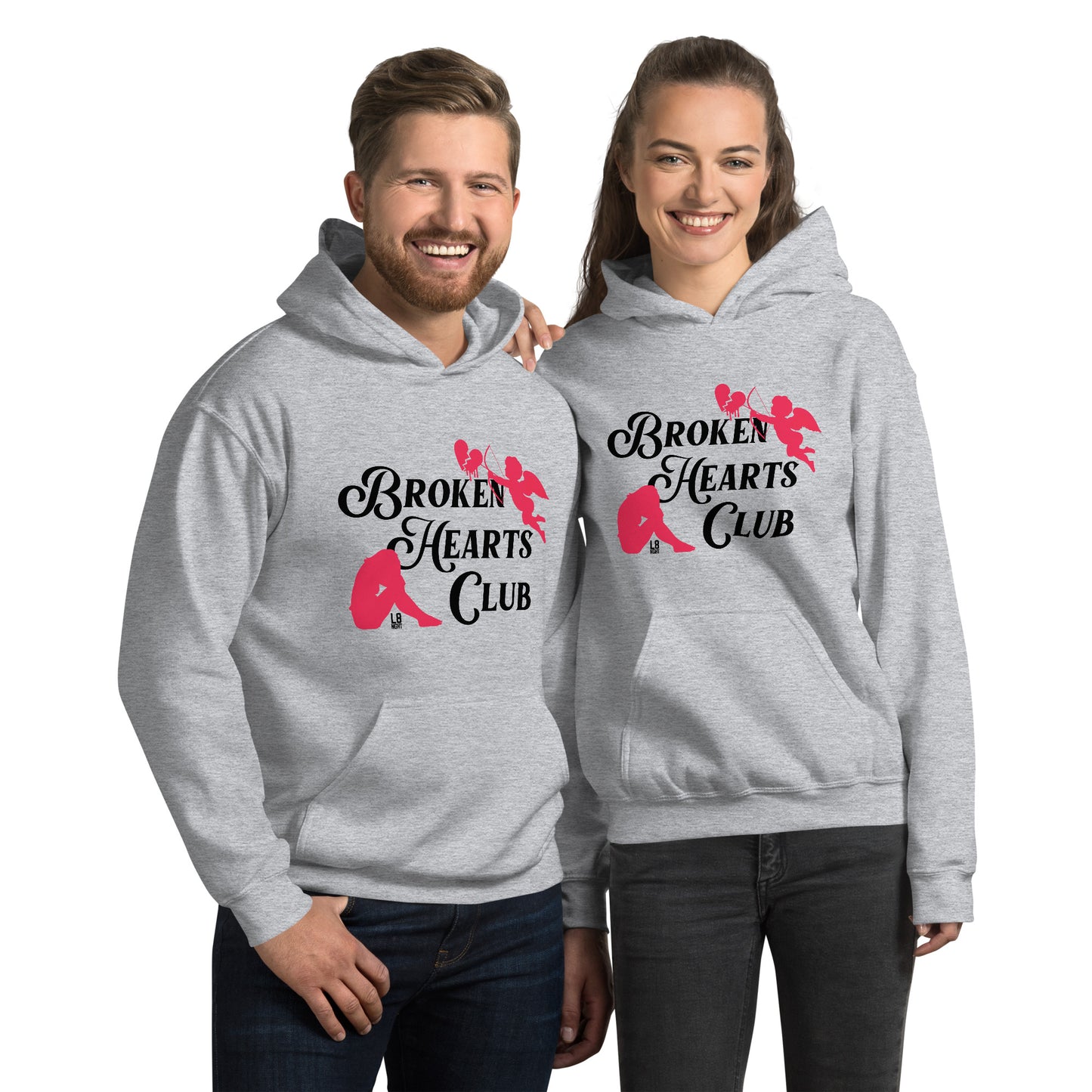 Cupid's Broken Hearts Club Unisex Hoodie