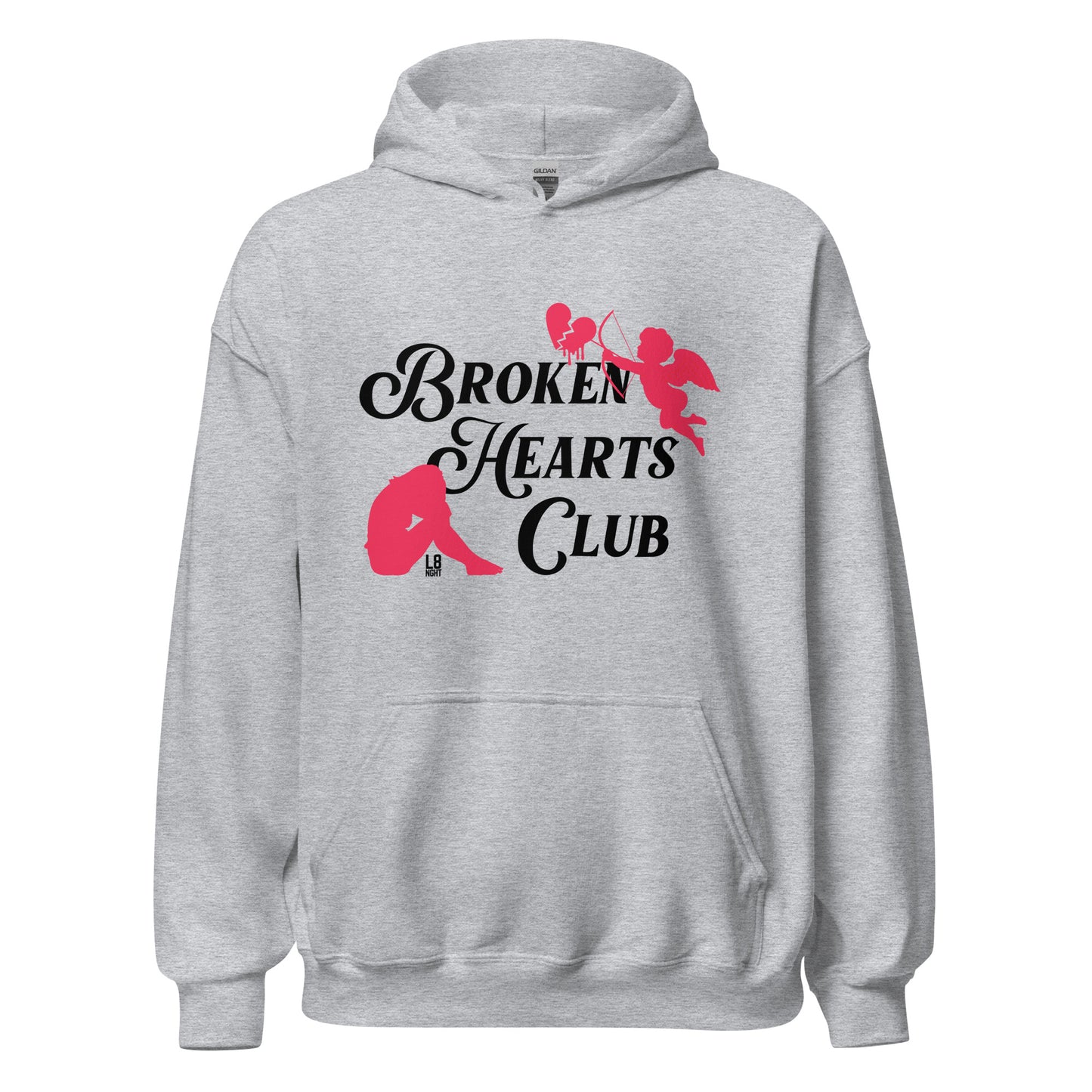Cupid's Broken Hearts Club Unisex Hoodie
