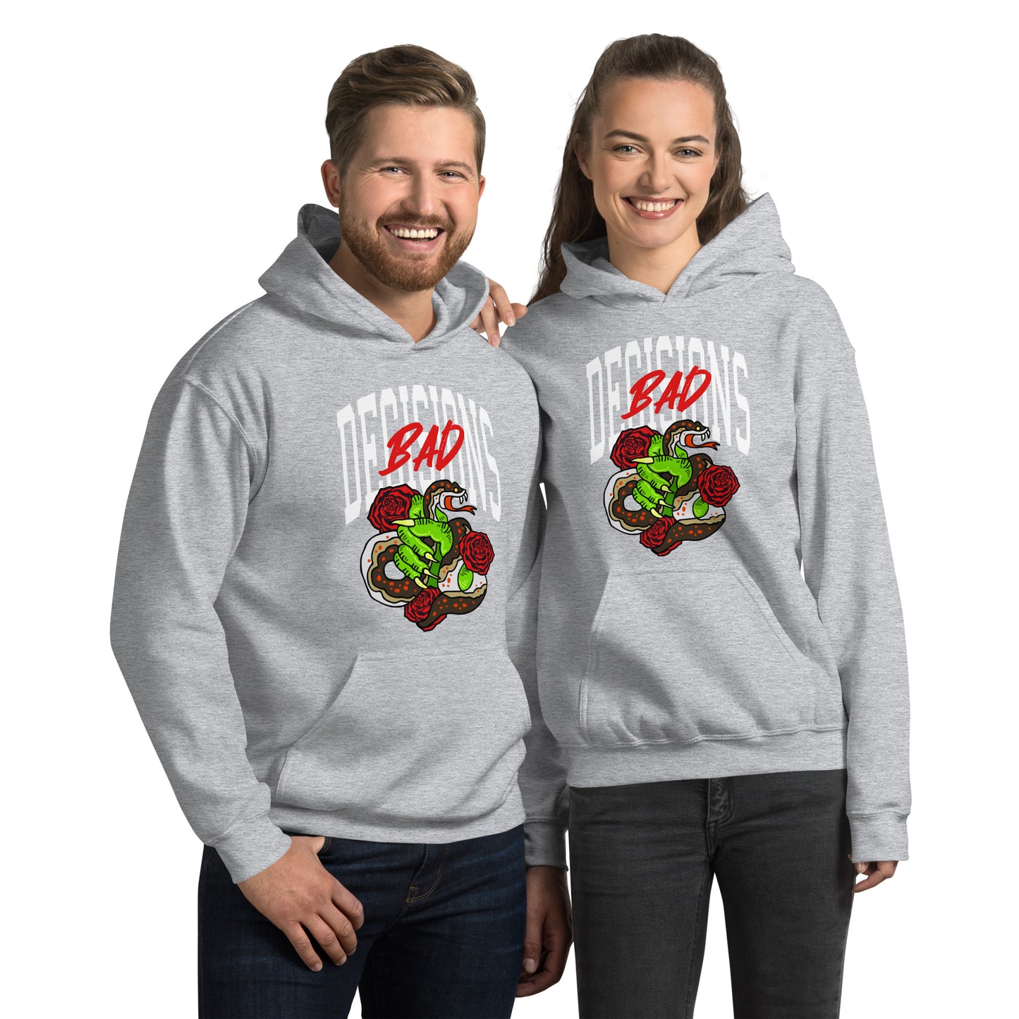 BAD Decisions traditional tattoo Unisex Hoodie