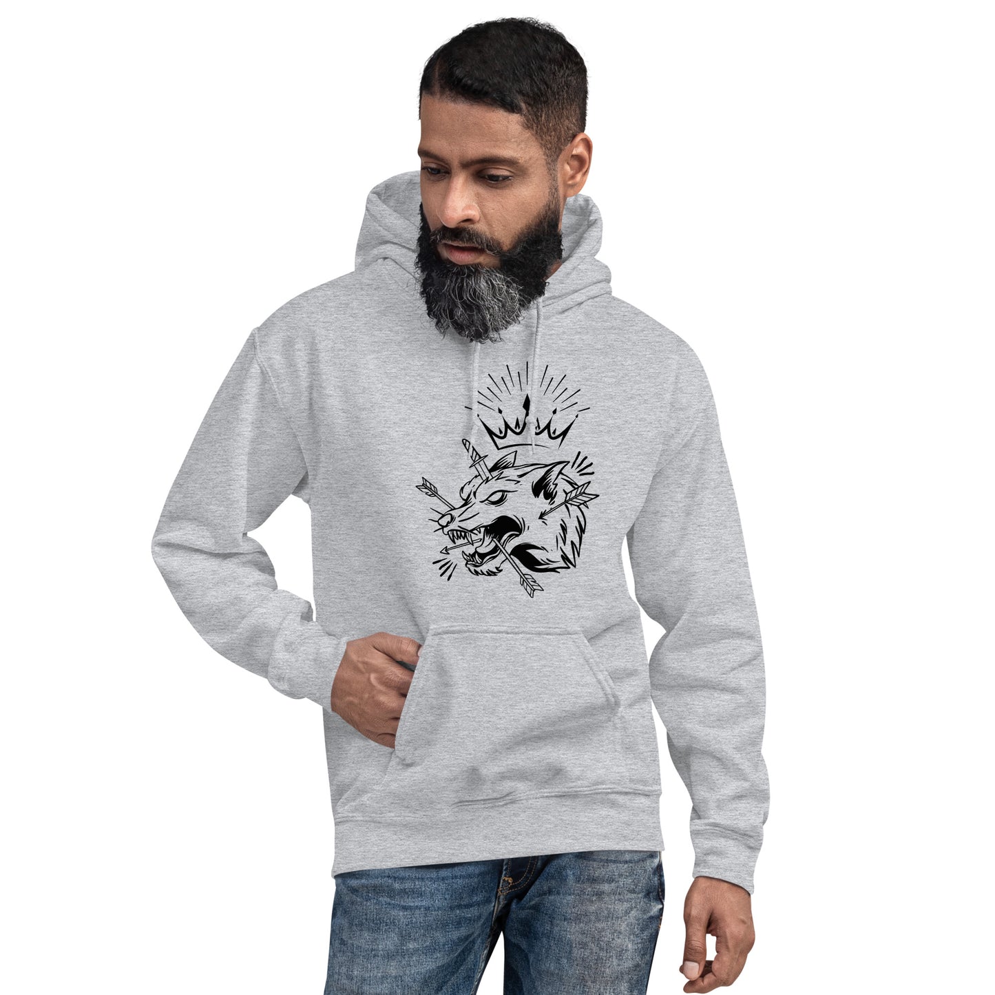 Wolf King Unisex Hoodie