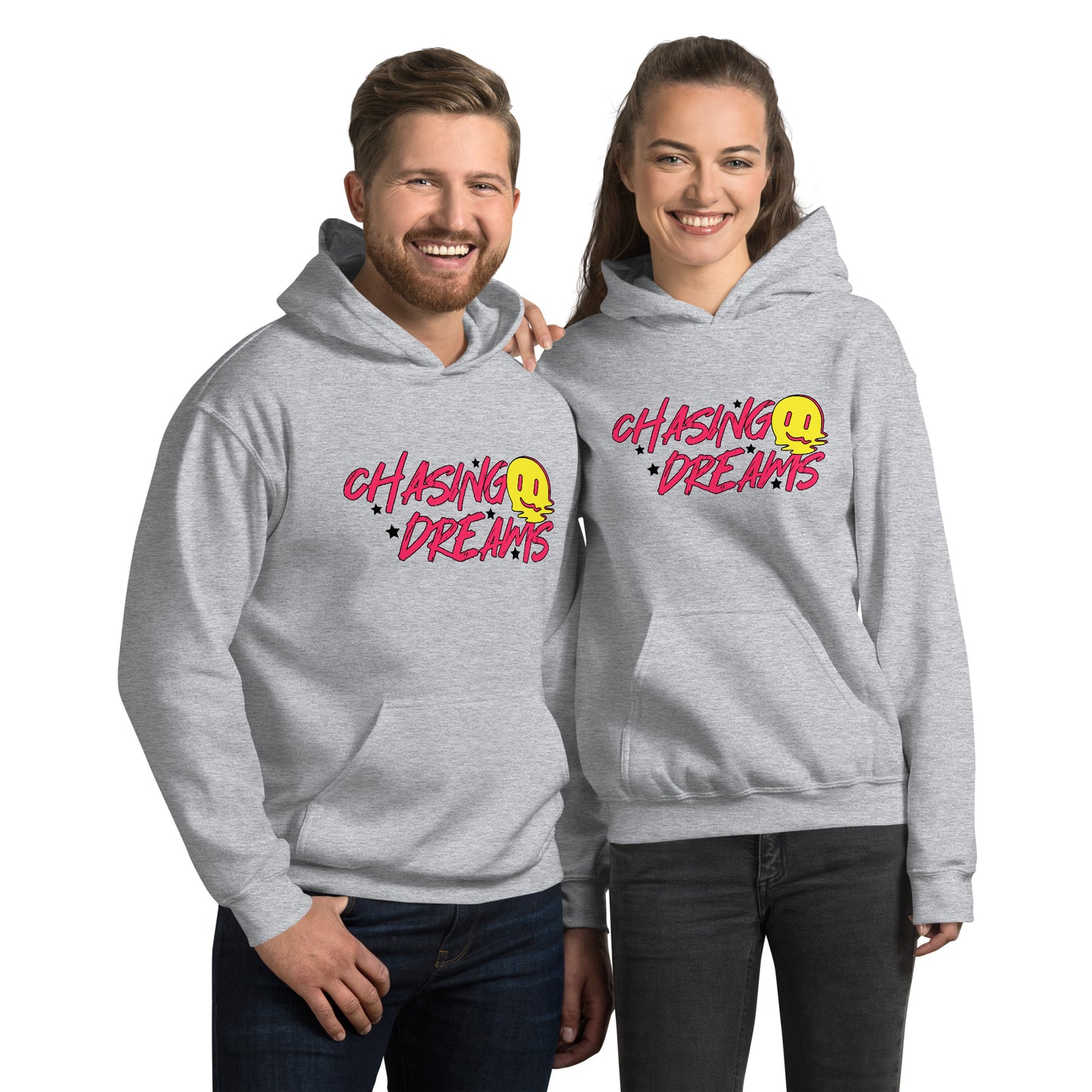 Chasing Dreams - Melting Emoji Unisex Hoodie