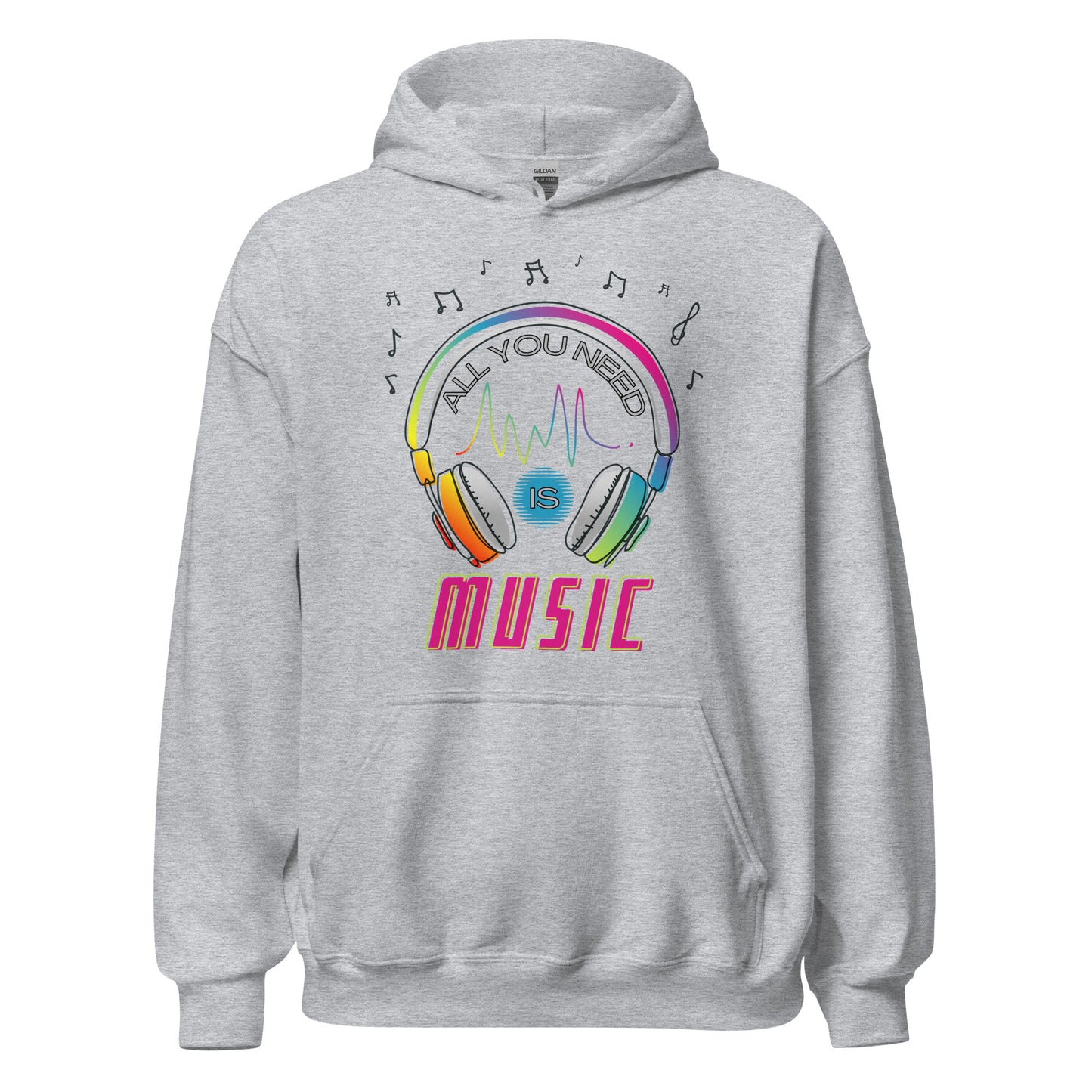 All you need is MUSIC Unisex Hoodie