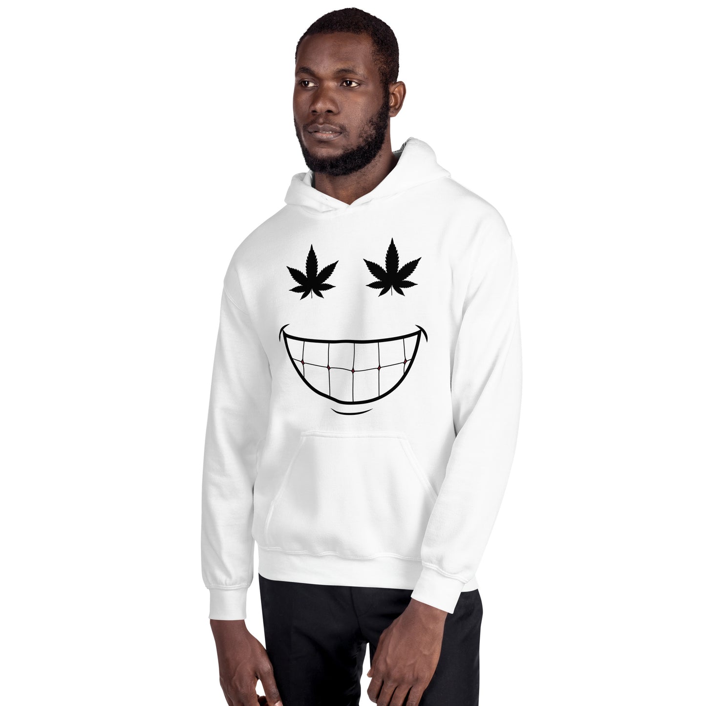 Cannabis Weed 420 Smiley Unisex Hoodie