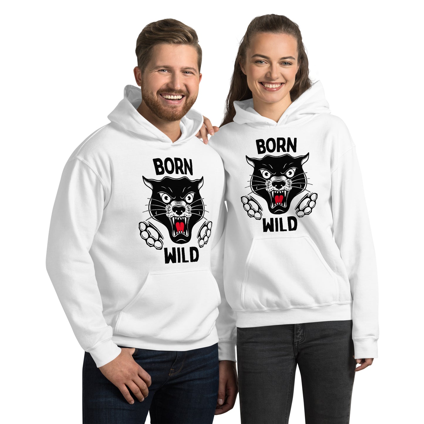 Born Wild - Traditional Panther Unisex Hoodie