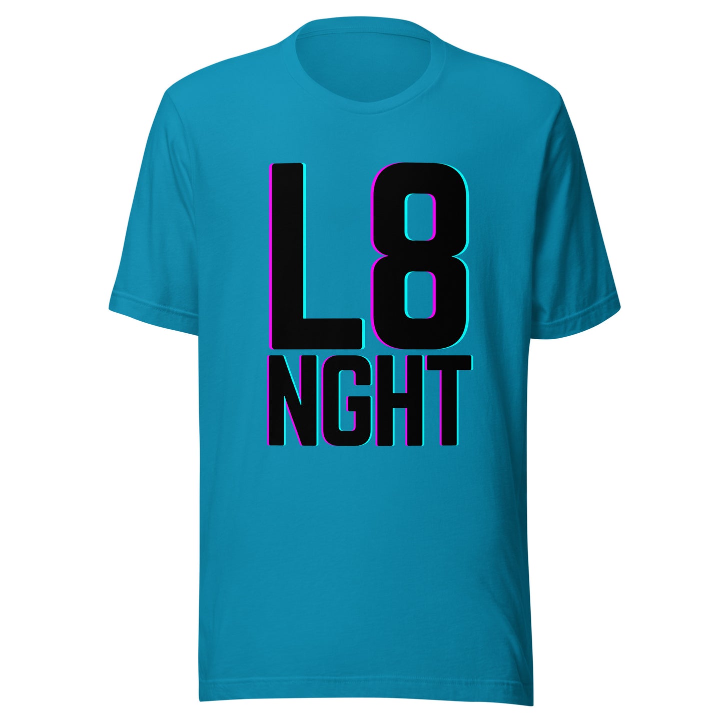 L8NGHT large glitch logo Unisex t-shirt