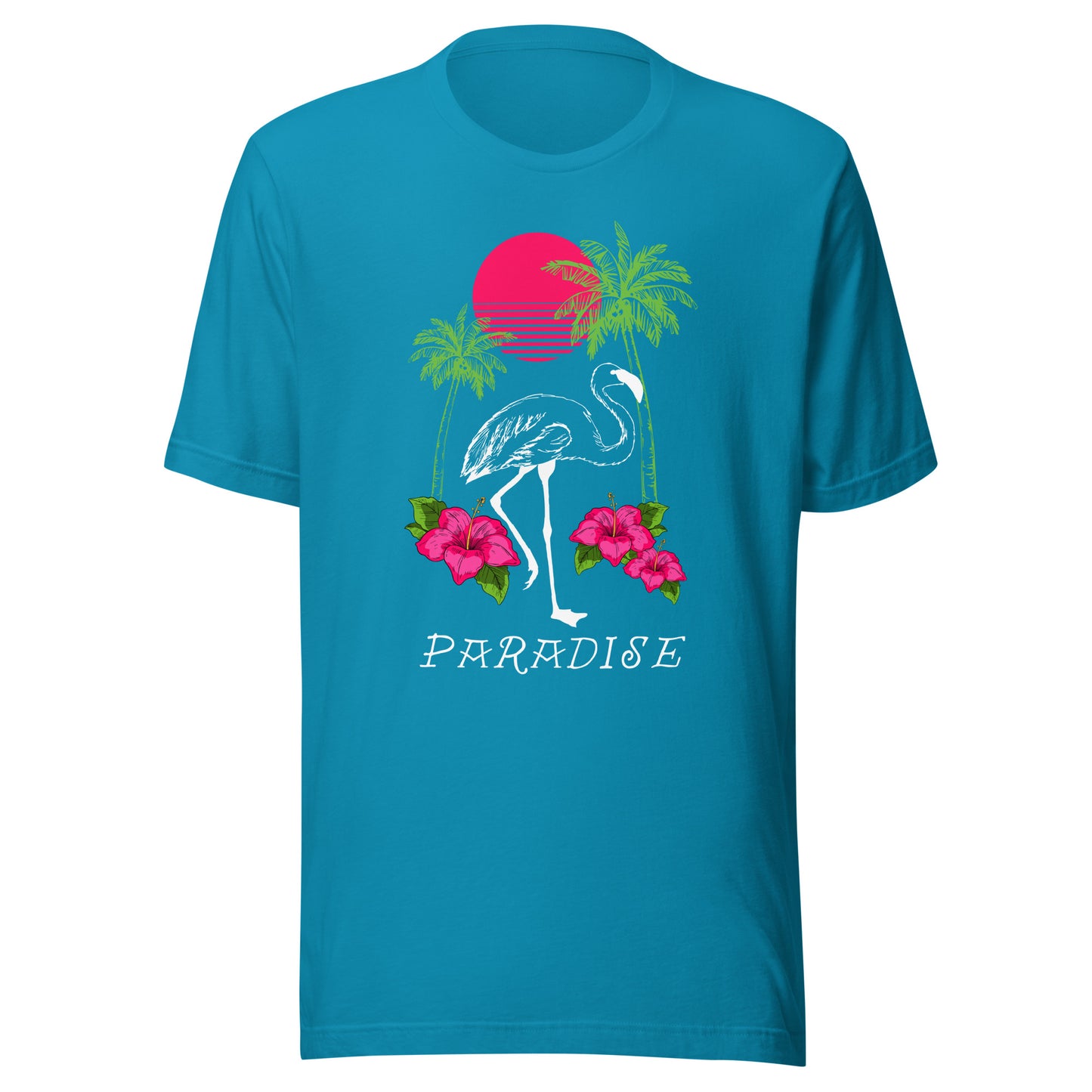 Flamingo Paradise Unisex t-shirt